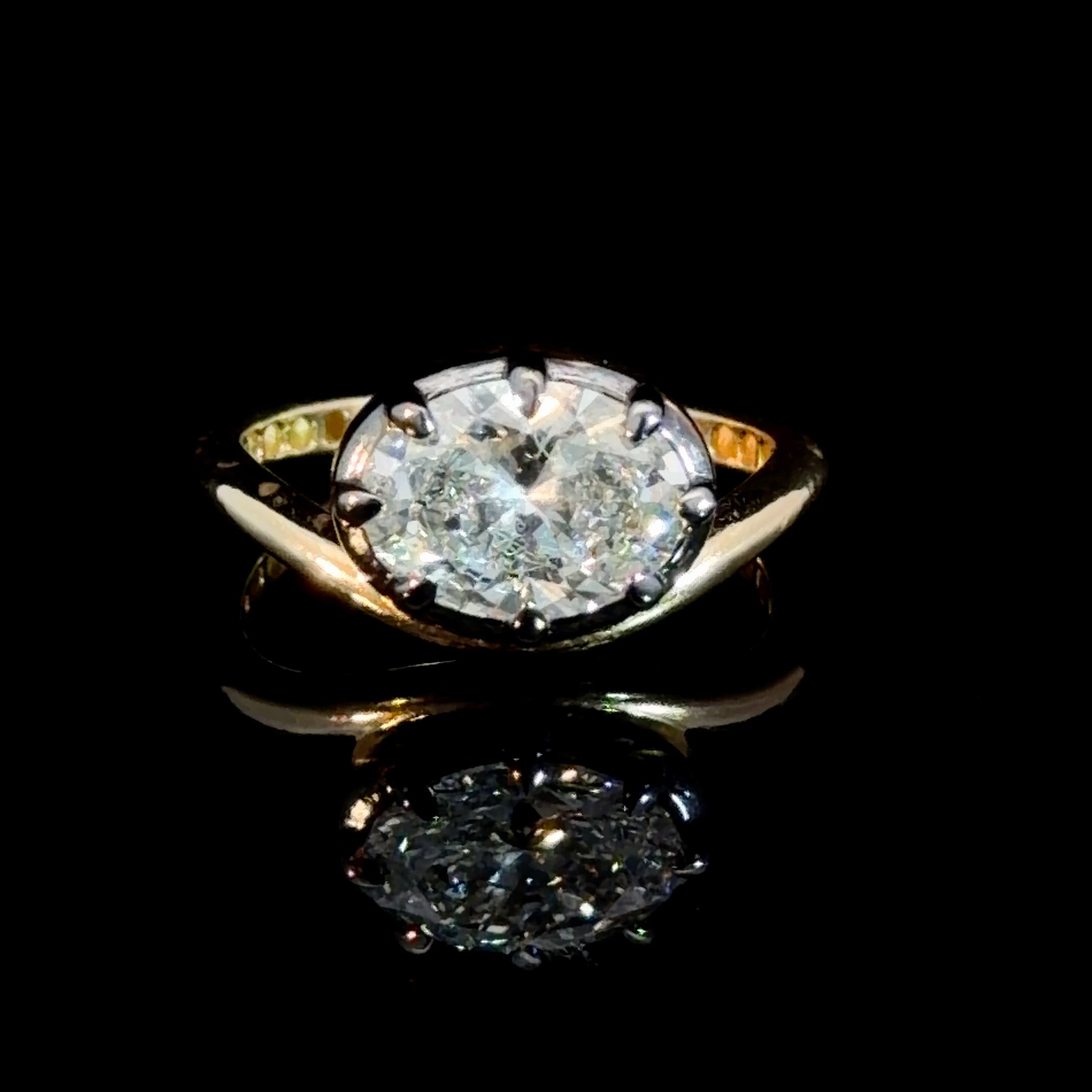1.65CT Oval Lab Diamond Ring