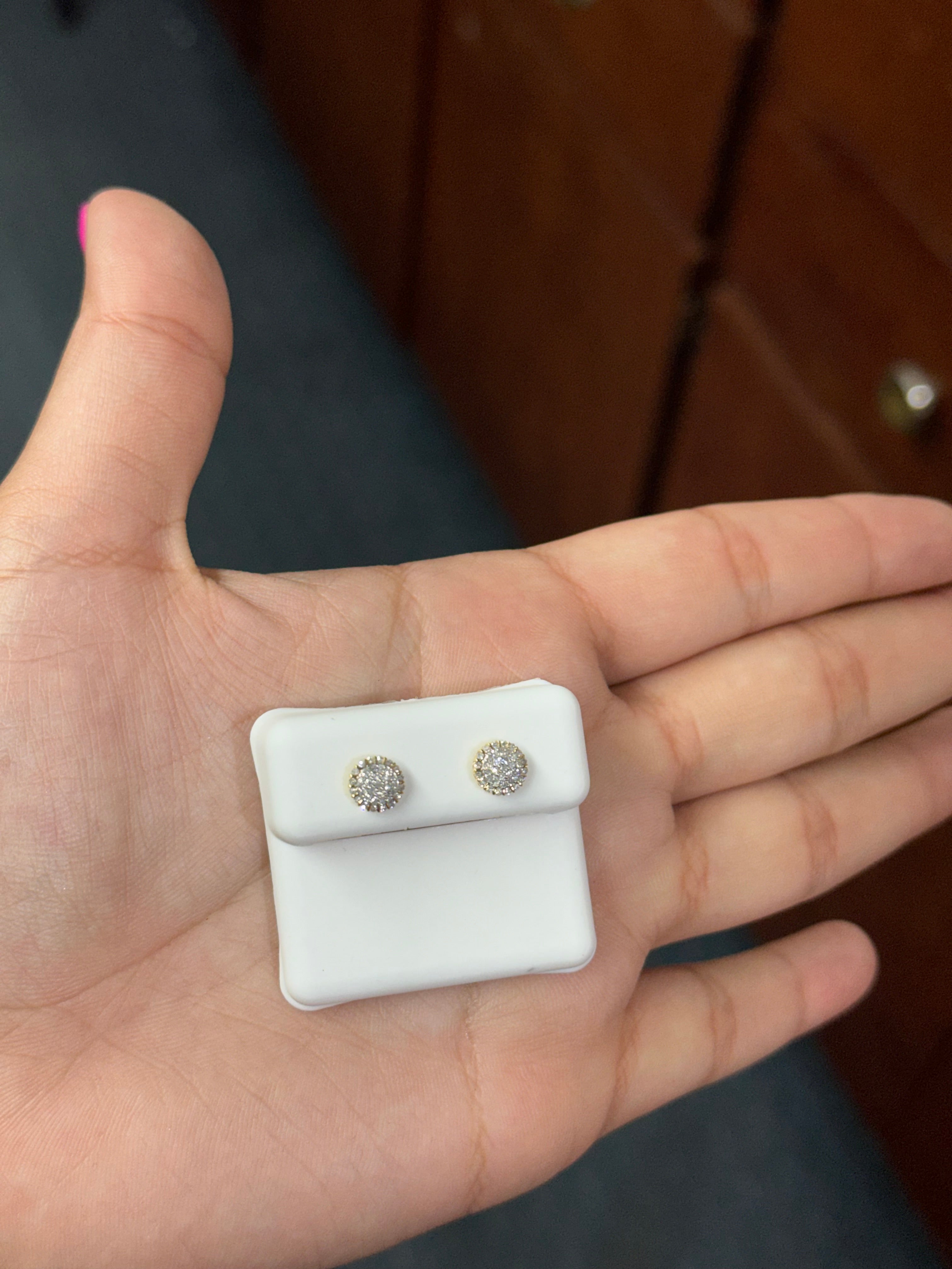 14k Gold- Diamond Studs