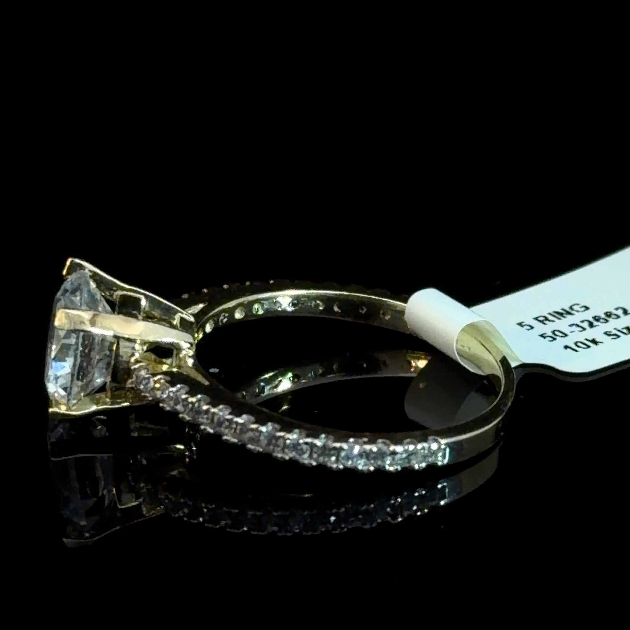 10k Gold - CZ Engagement Ring