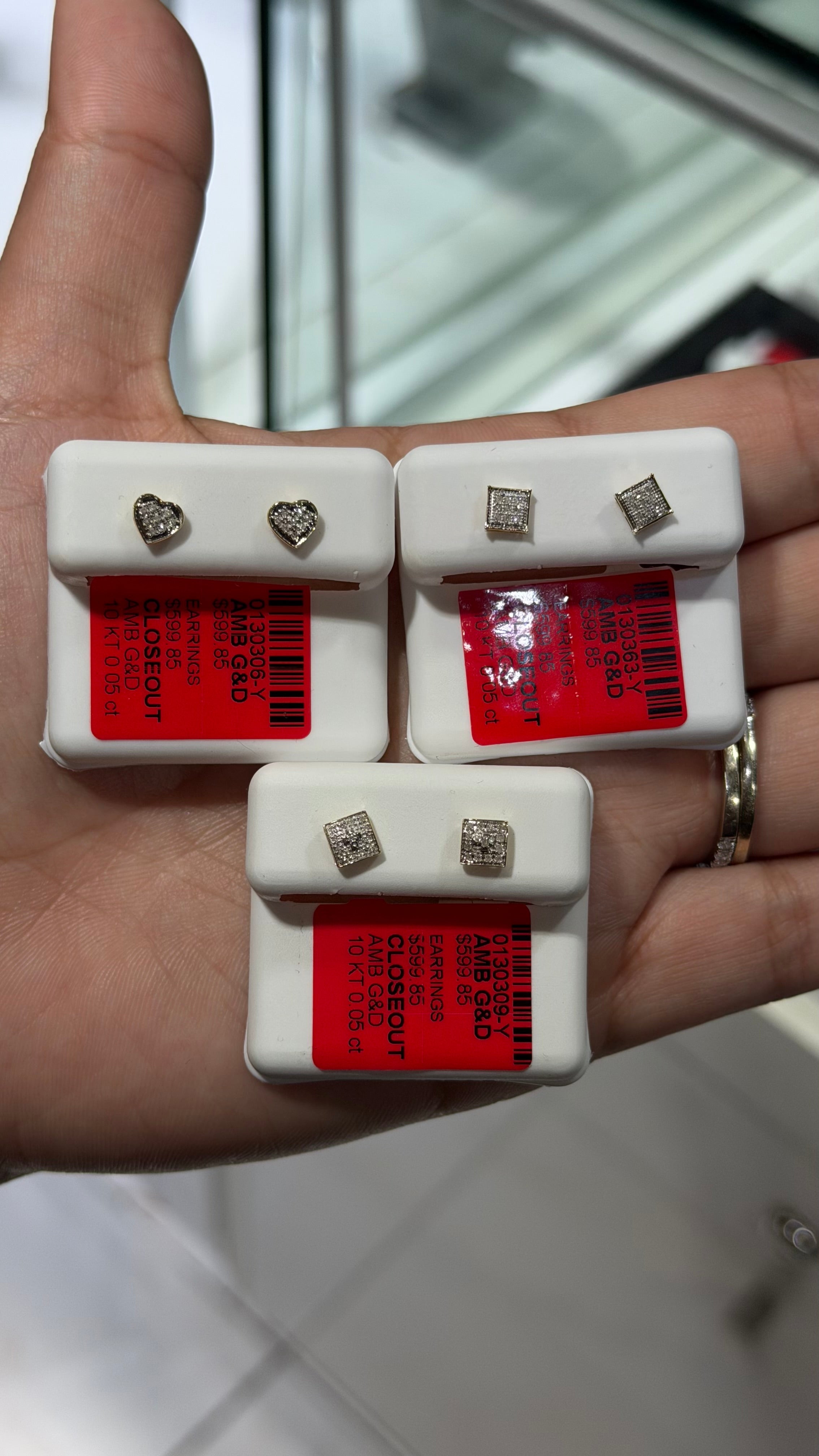 10k Gold & Diamond Studs