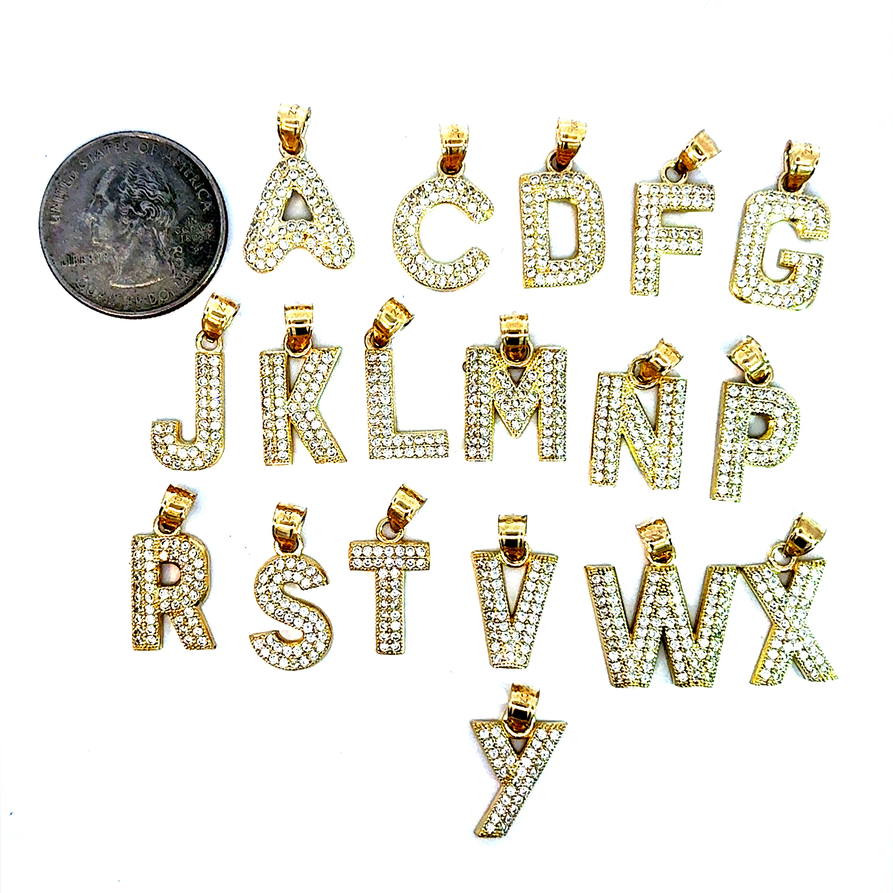 10k Gold - Bubble Initials