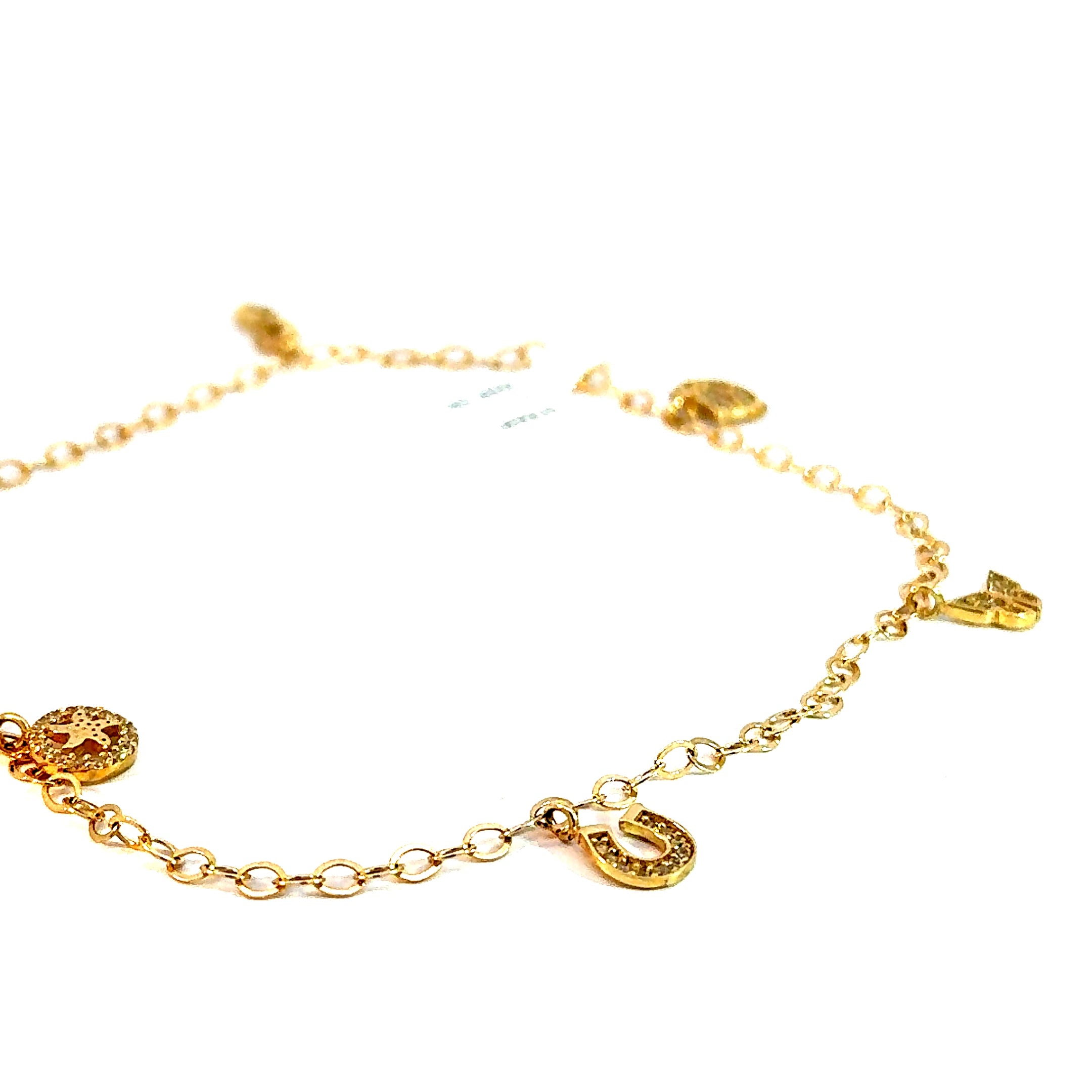 10k Gold - Charms Anklet