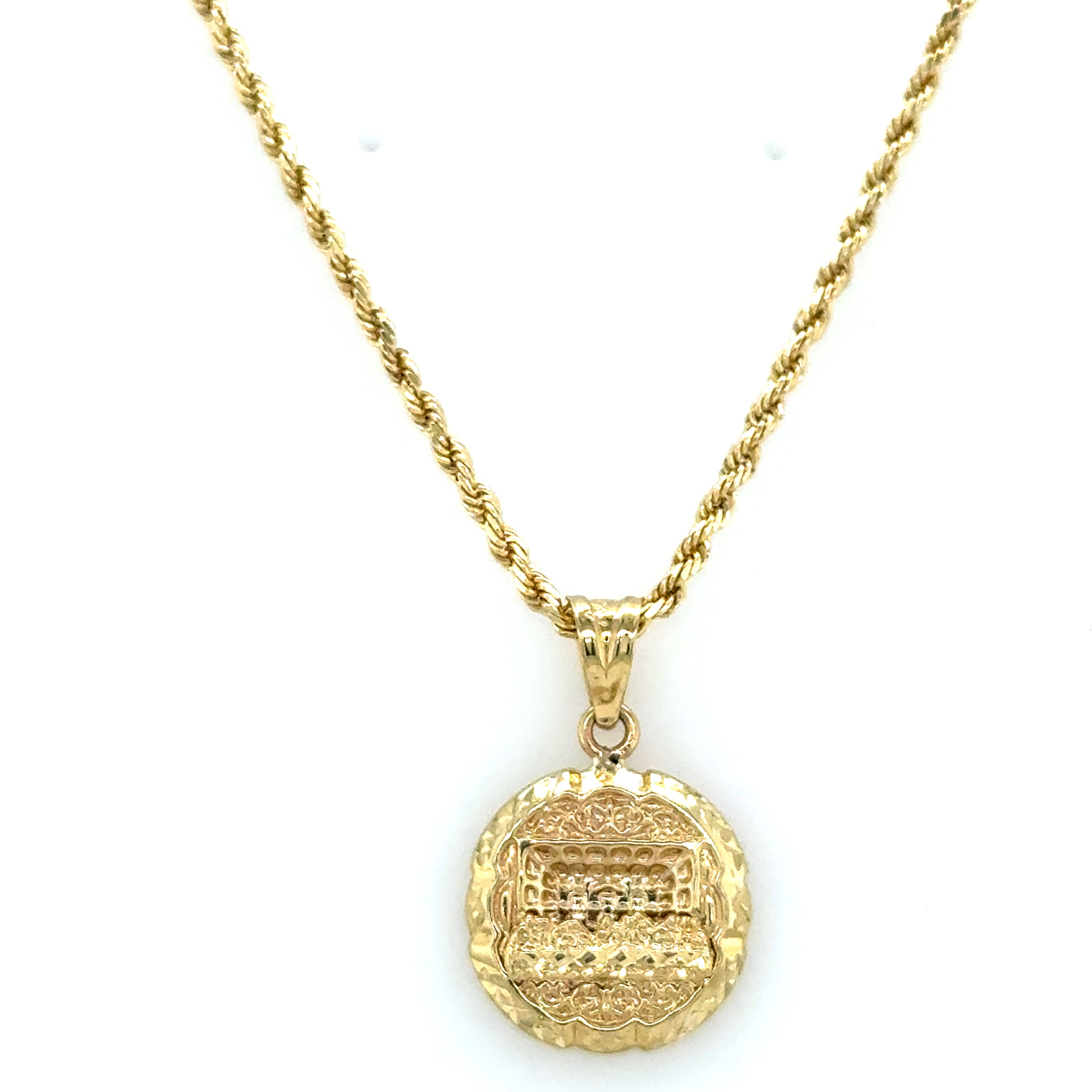 10k Gold Set - Santa Cena + Rope Chain