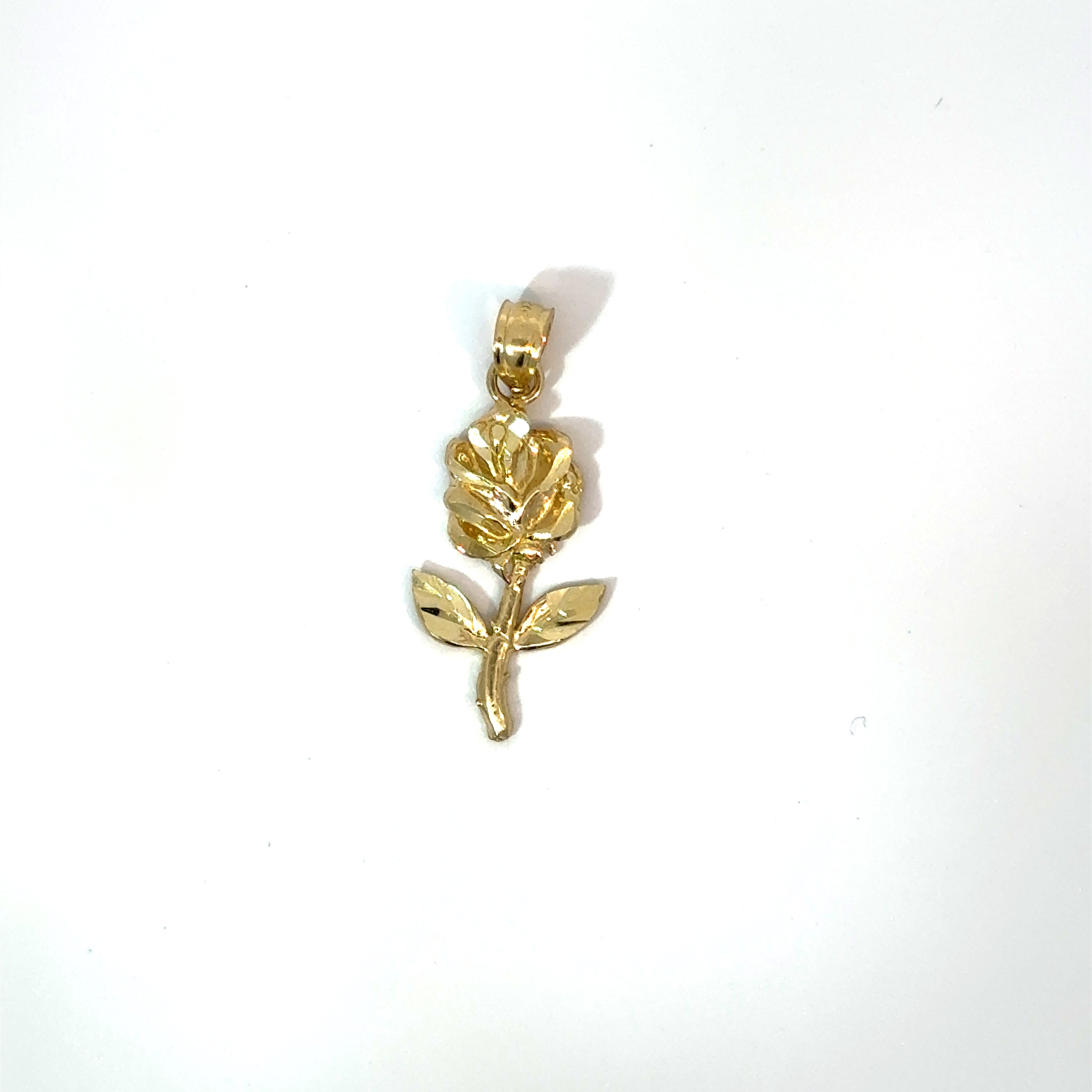 10k Gold - Rose Pendant