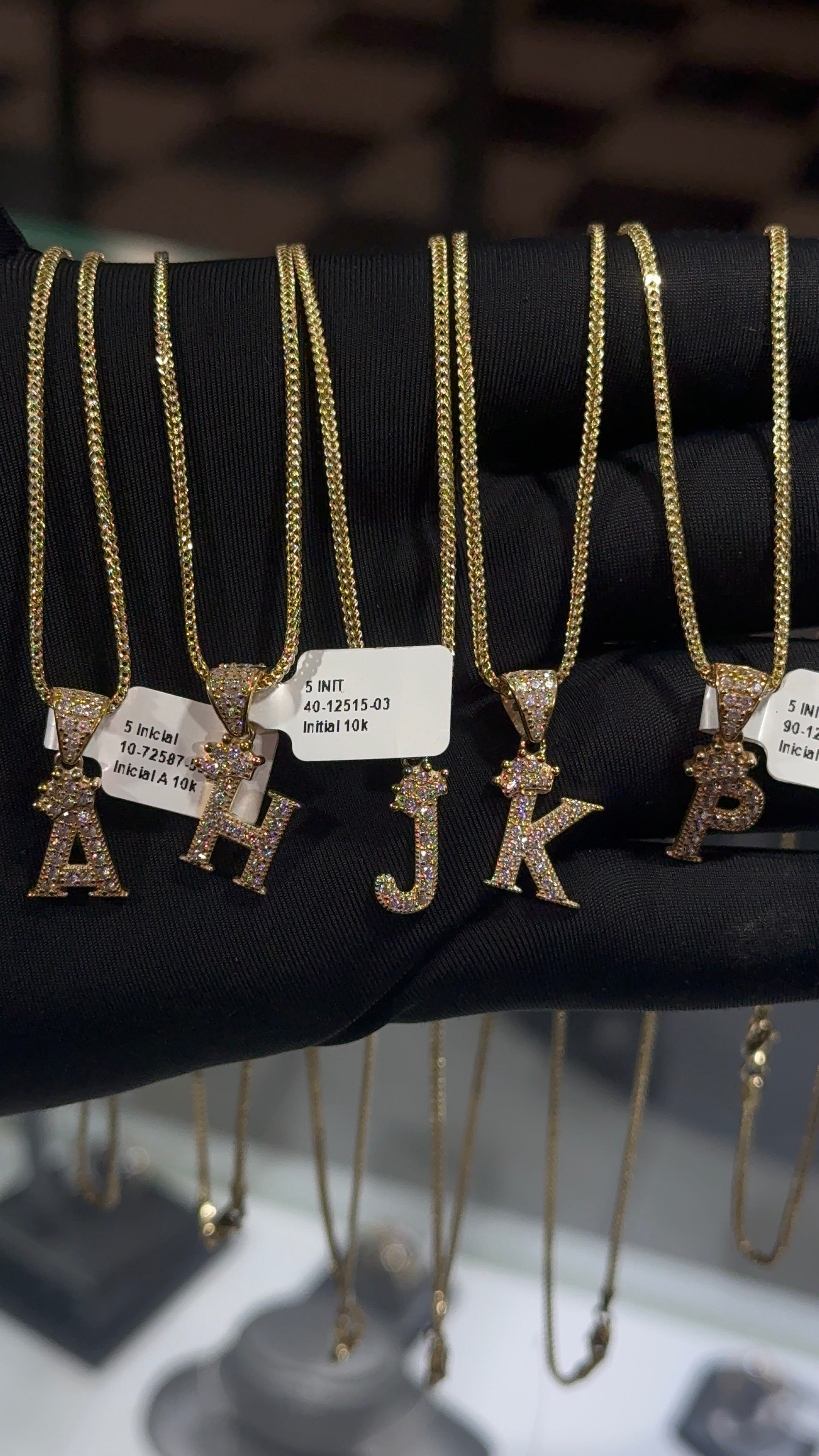 10k Gold Set - 1.5mm Franco Chain + Initial