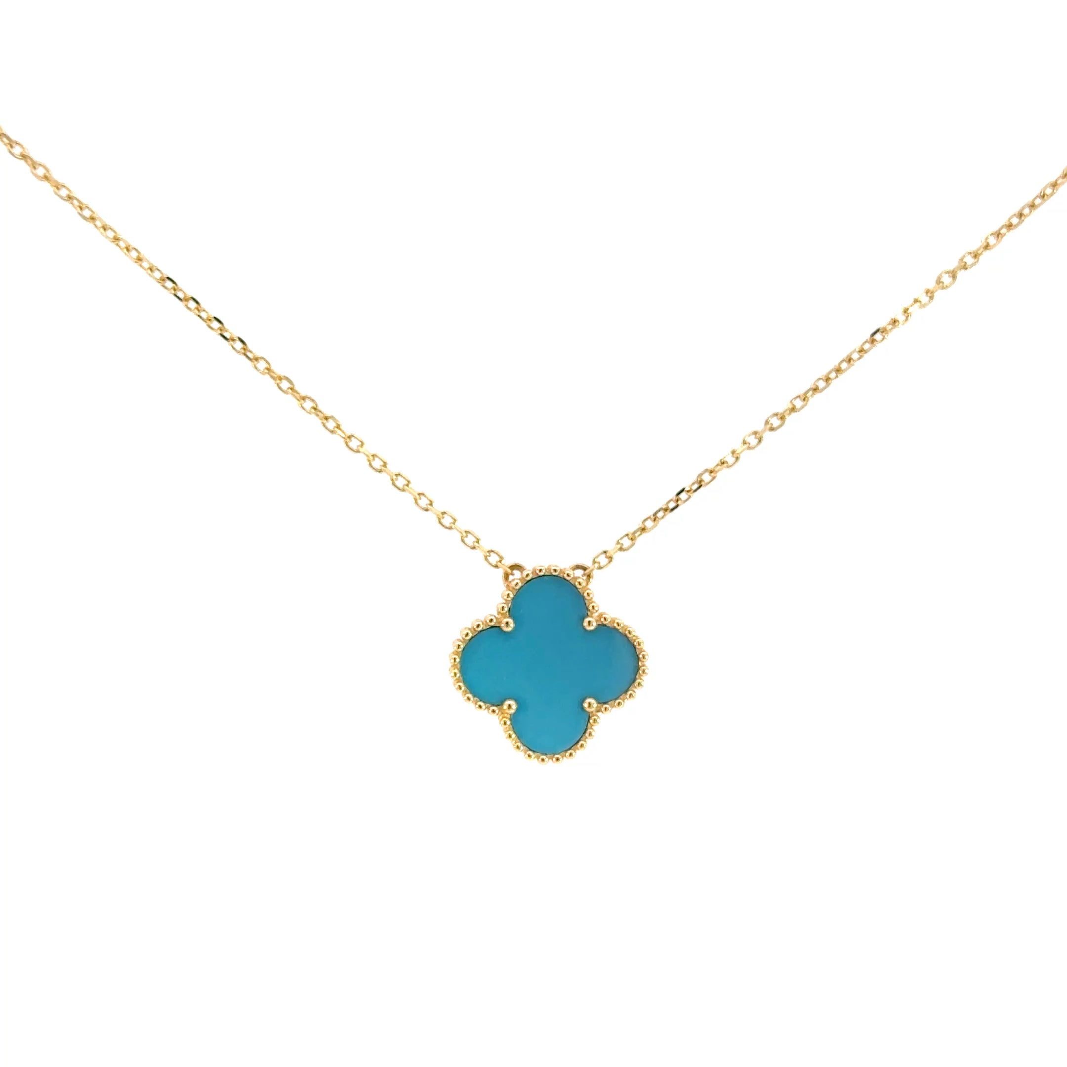 14k Gold - Single Clover Necklace