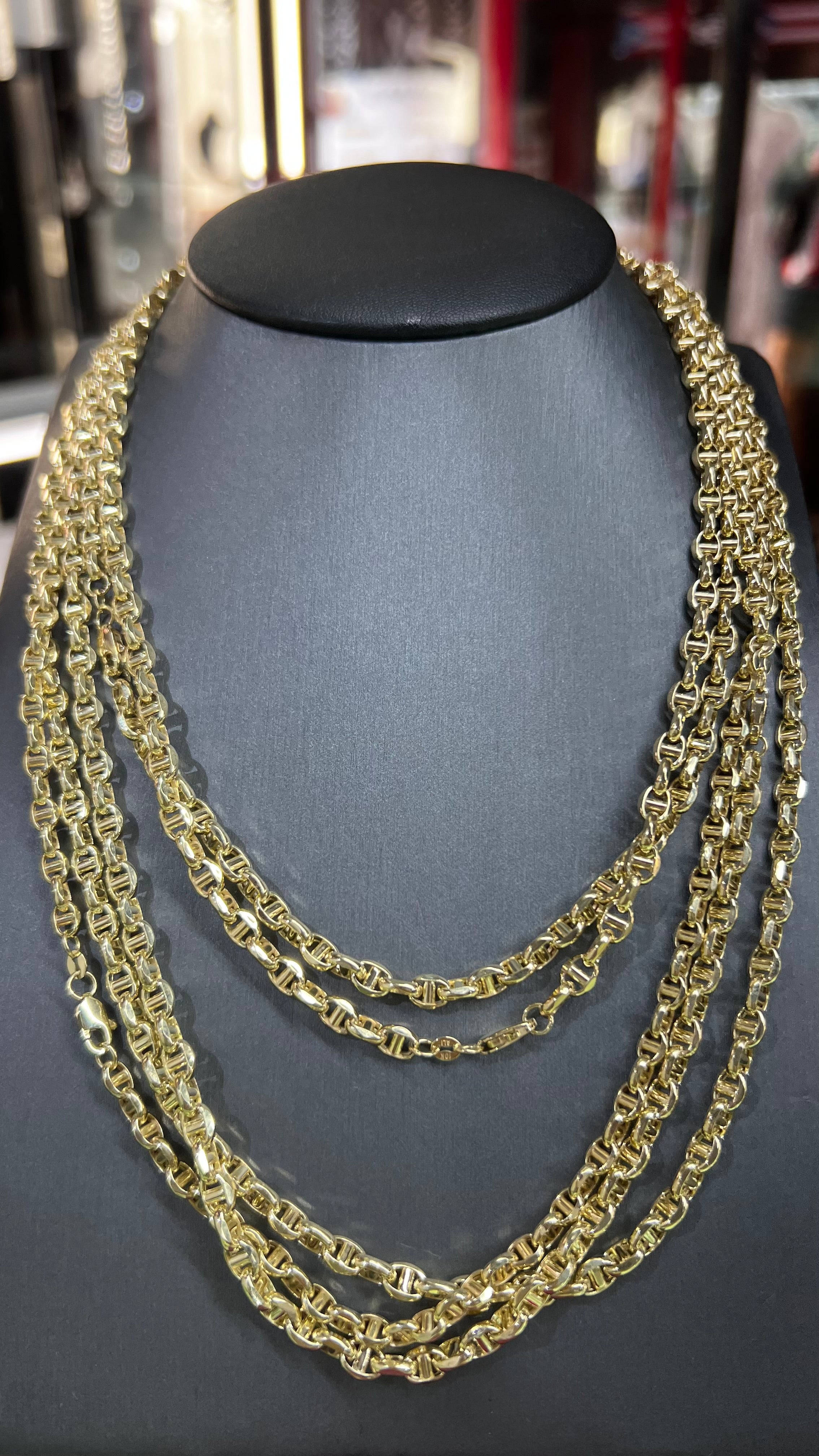 10k Gold - 5mm Anchor Chain