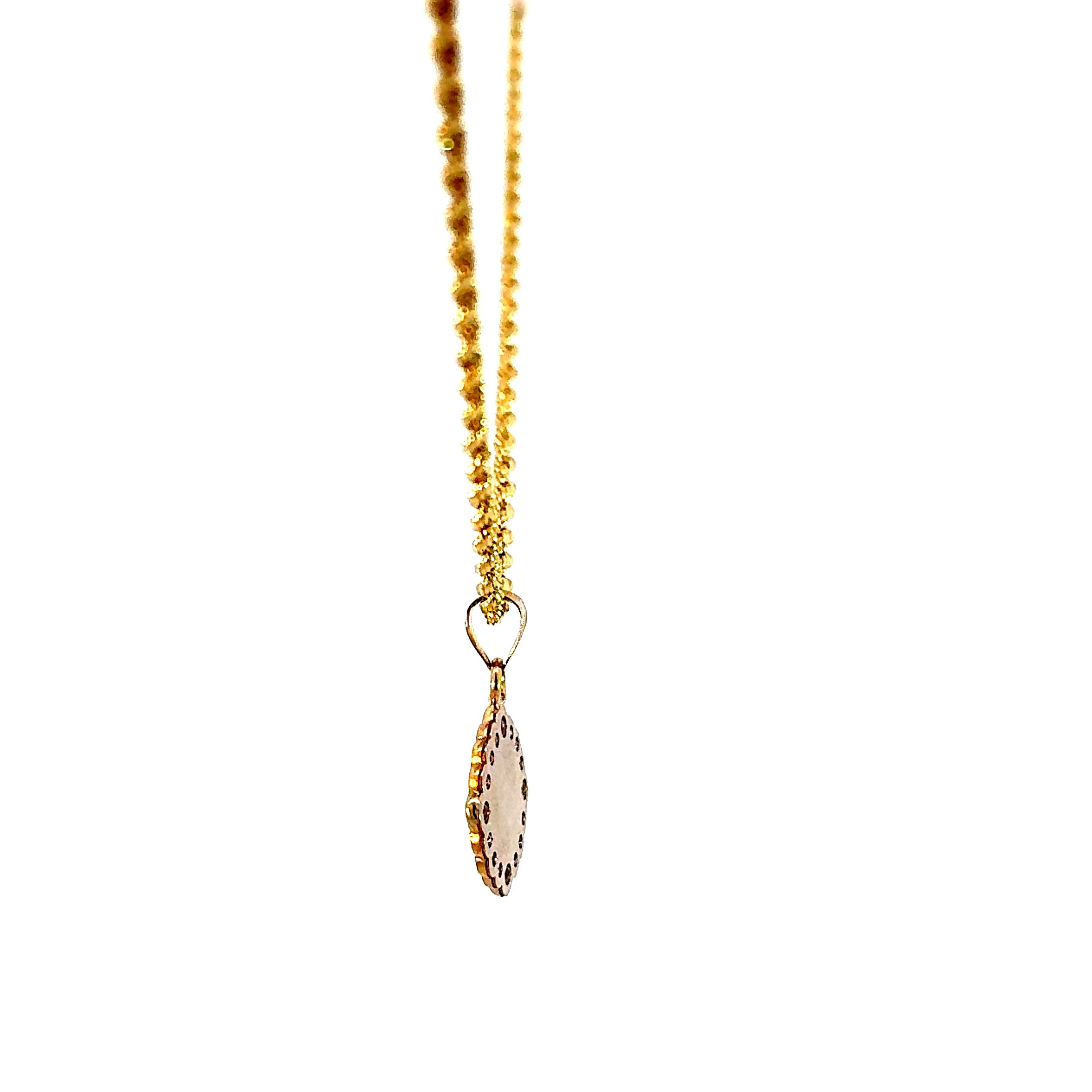 10k Gold Set - 2mm Rope Chain + Pendant
