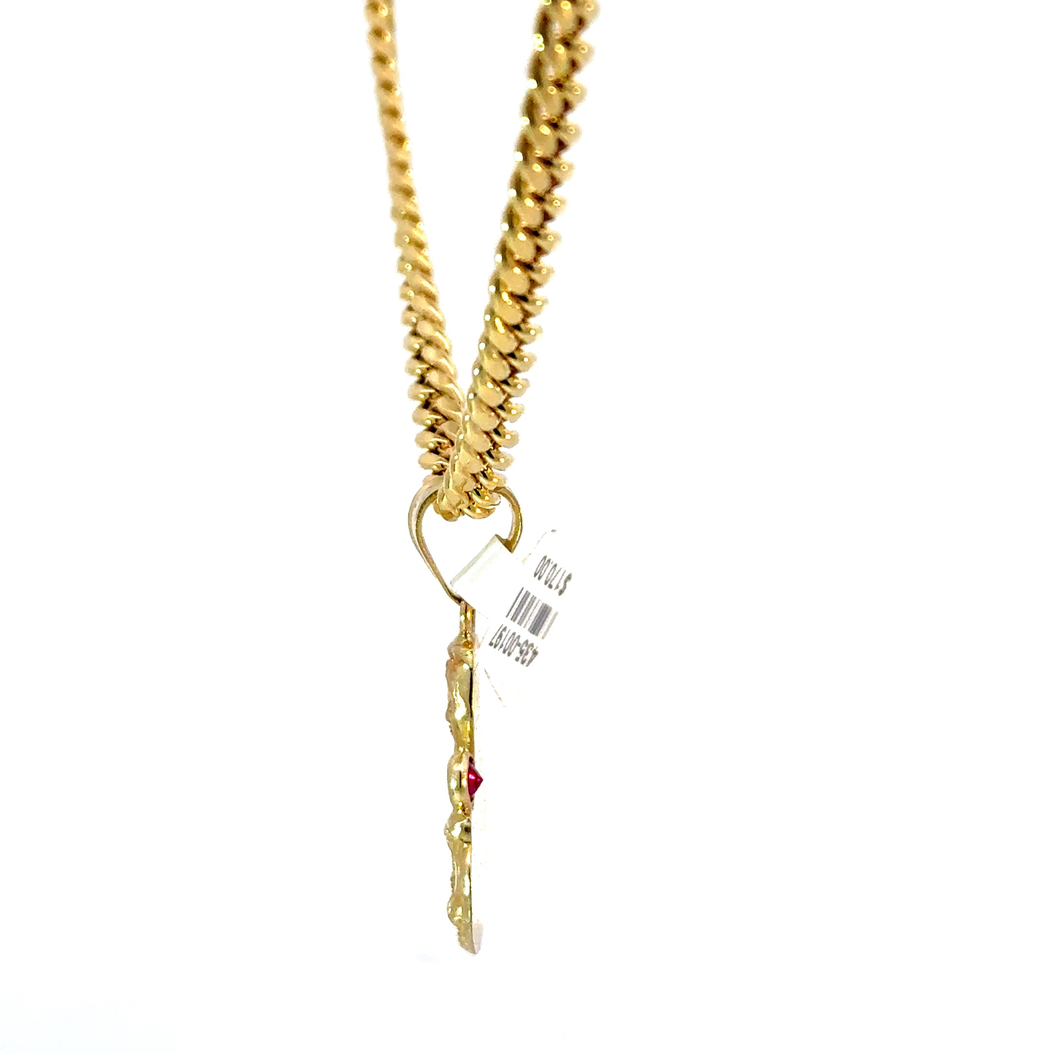 10k Gold Set - 4.5mm Cuban Chain + Pendant