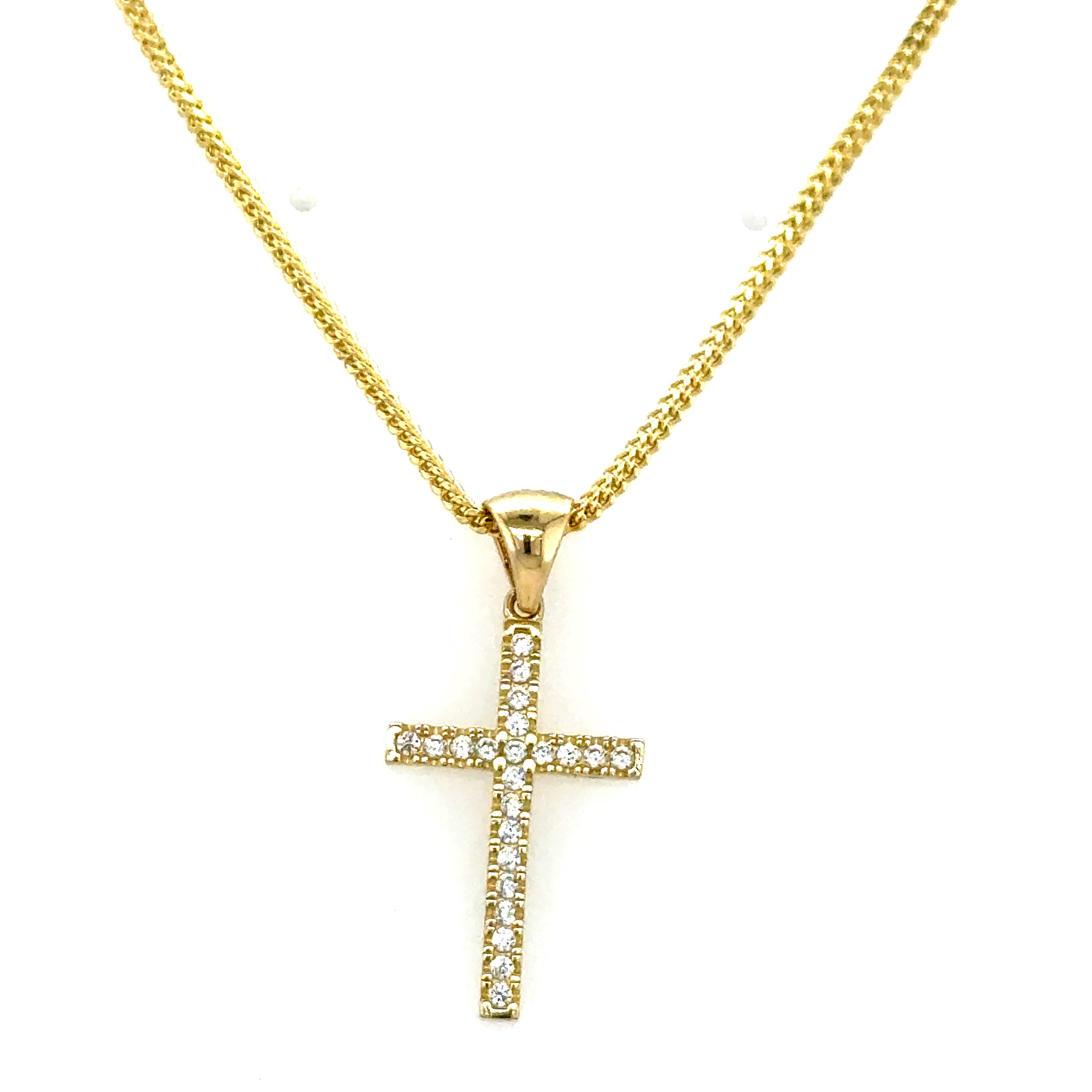 Gold Set - 1.5mm Franco Chain + 14k Pendant