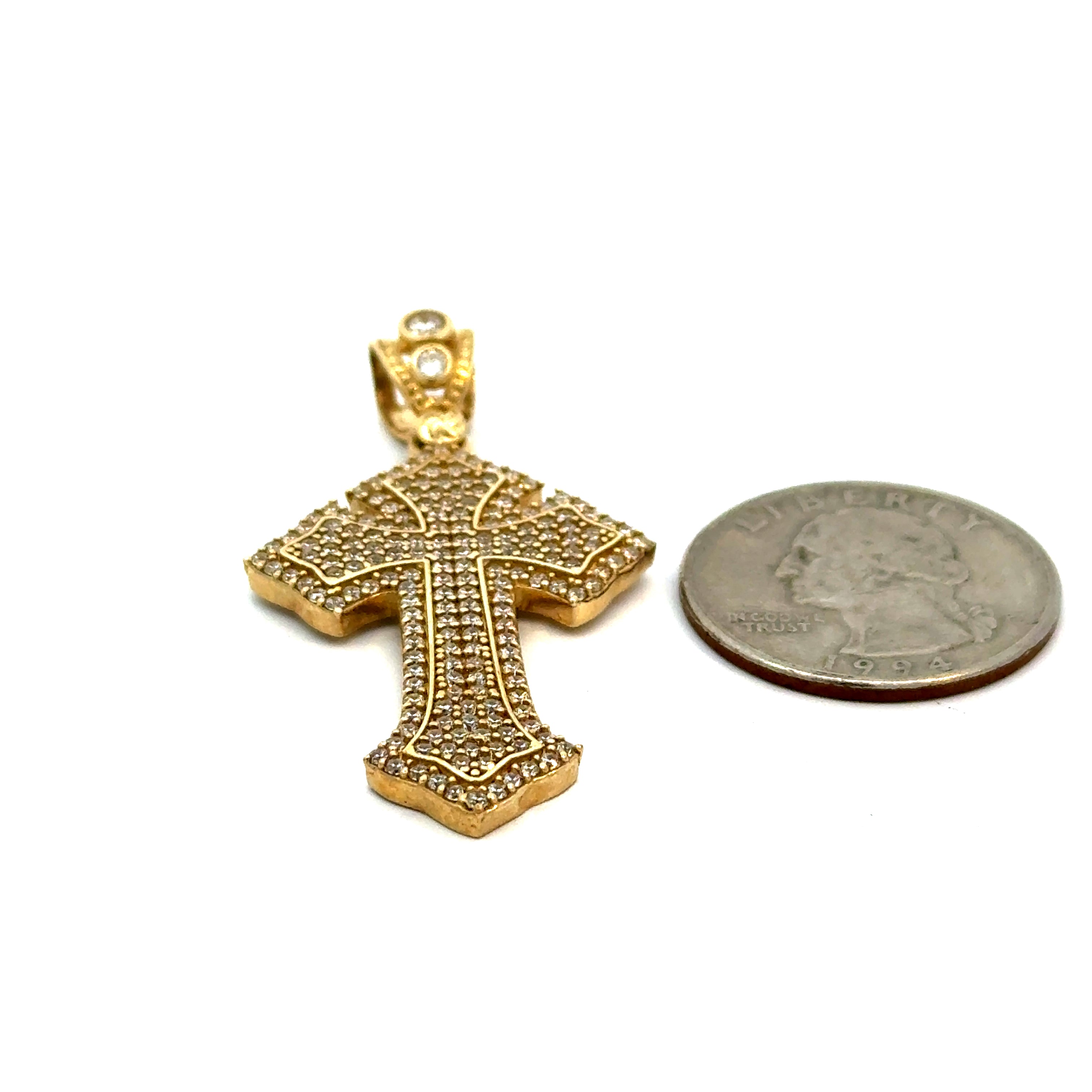 10k Gold - Cross Pendant