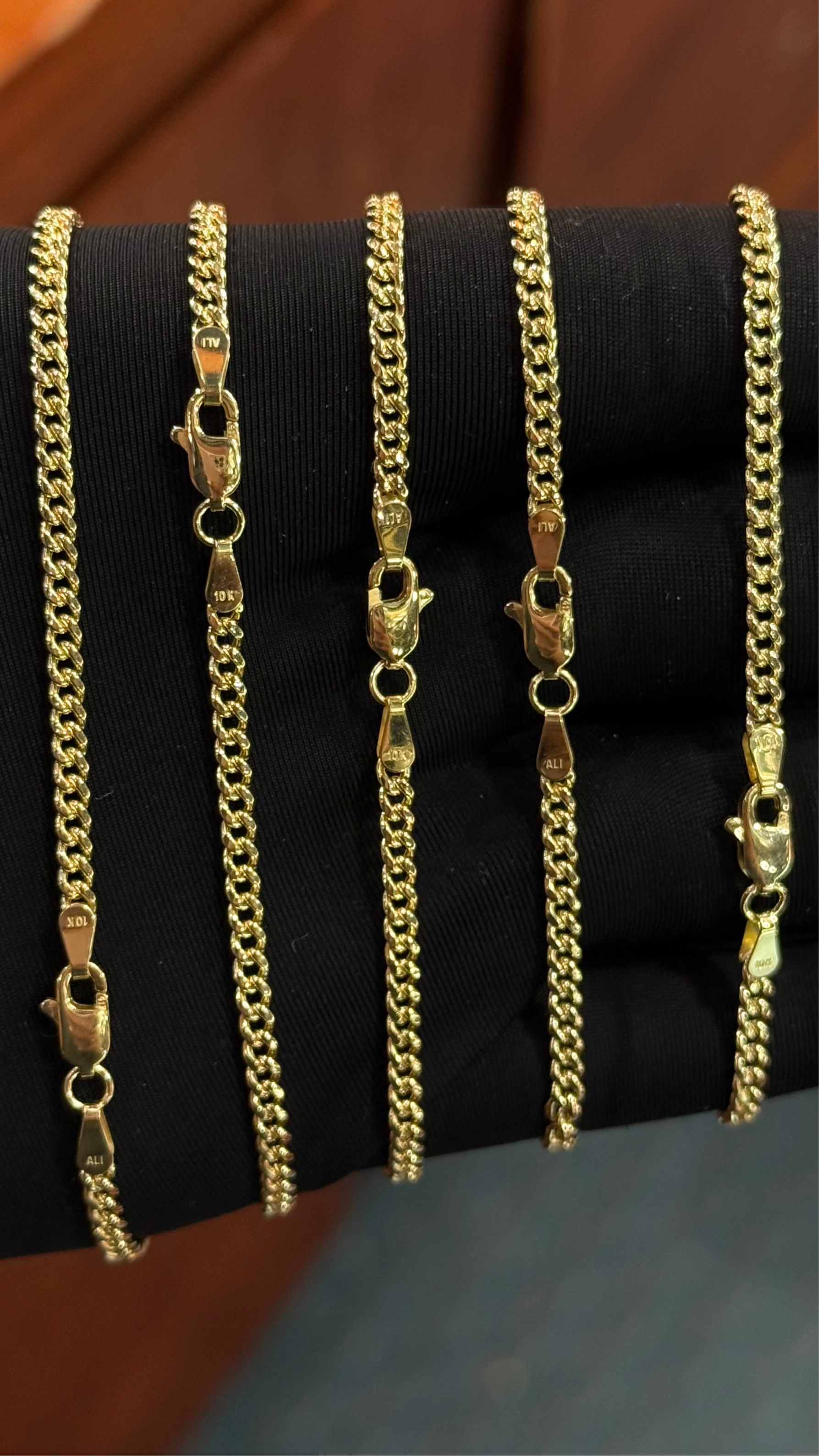 10k Gold - 3mm Cuban Bracelet