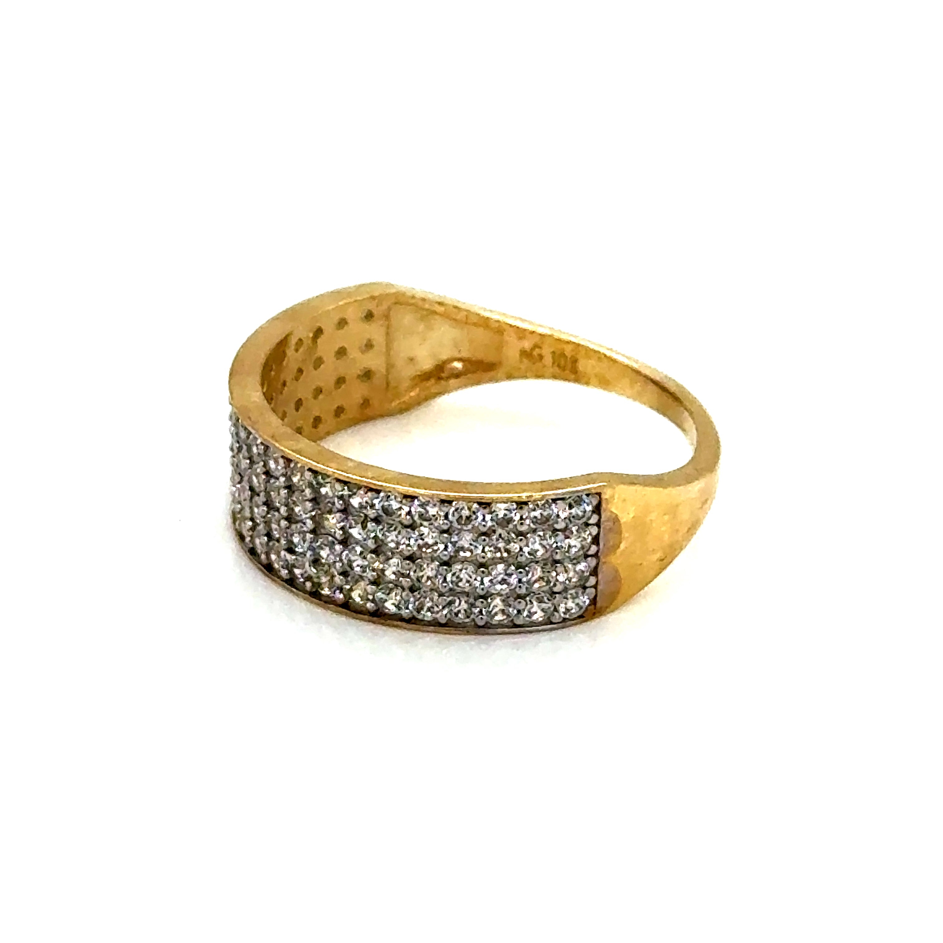 10k Gold - Cz Band Ring