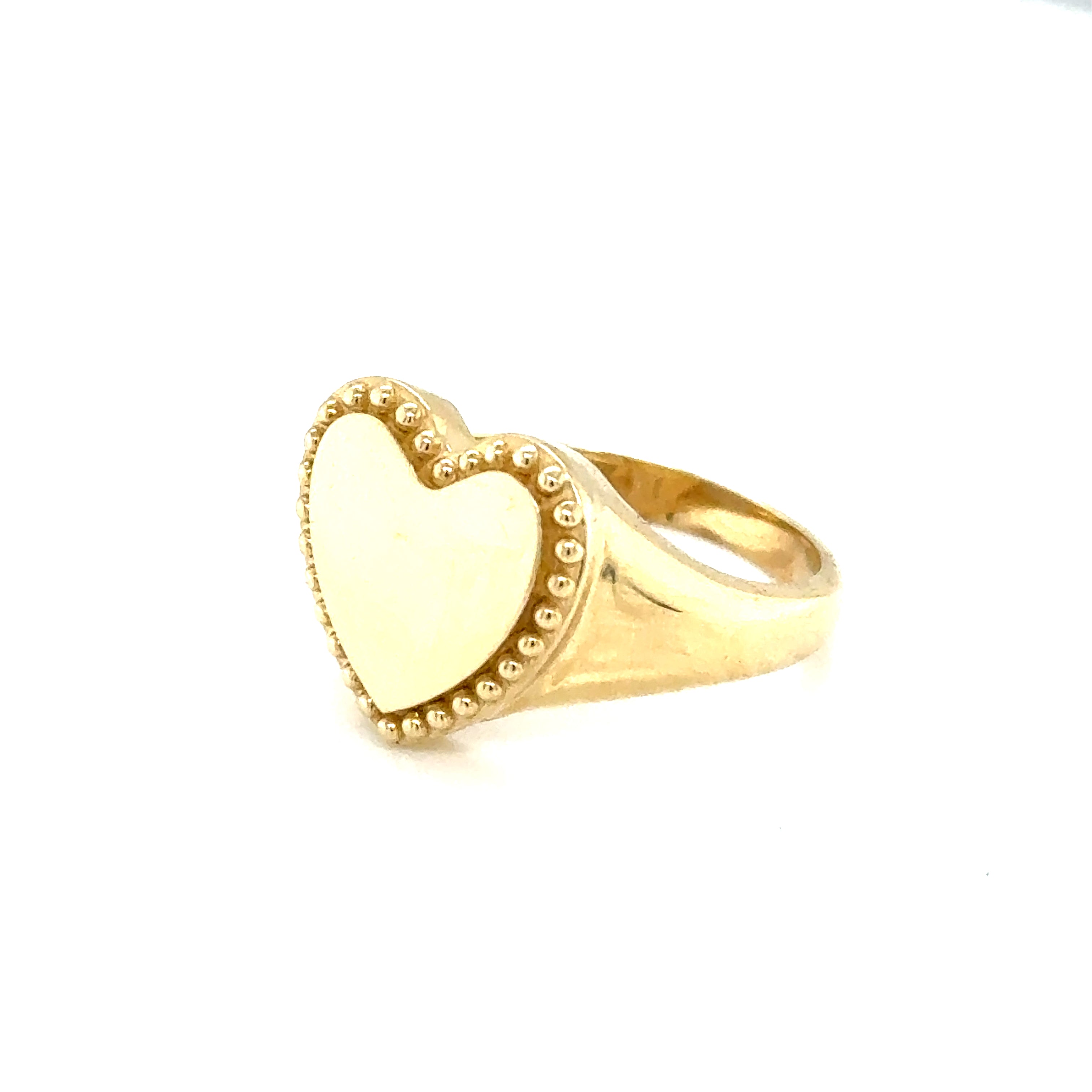 14k Gold - Large Heart Ring