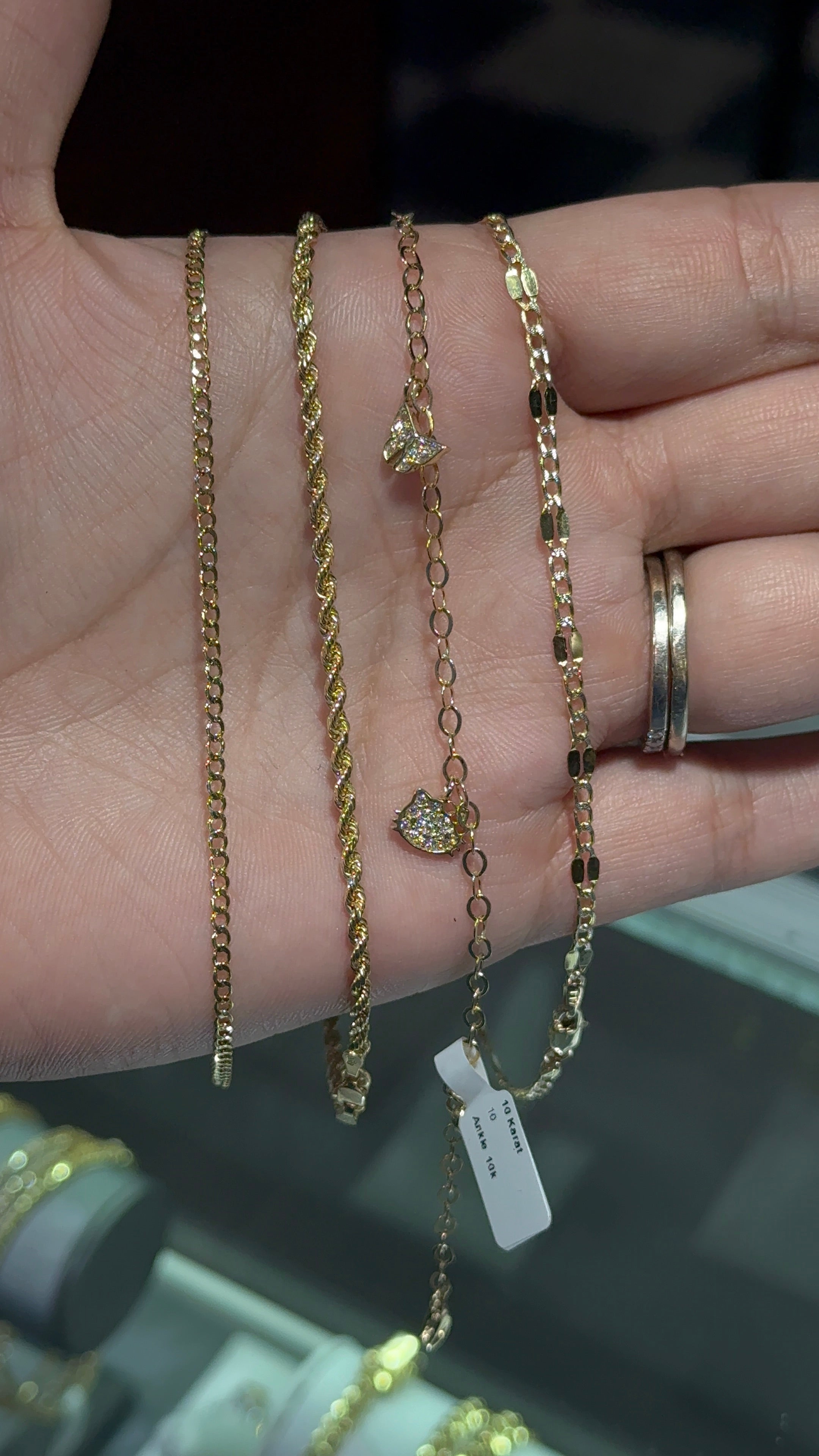 10k Gold - 2.5mm Rope Anklet