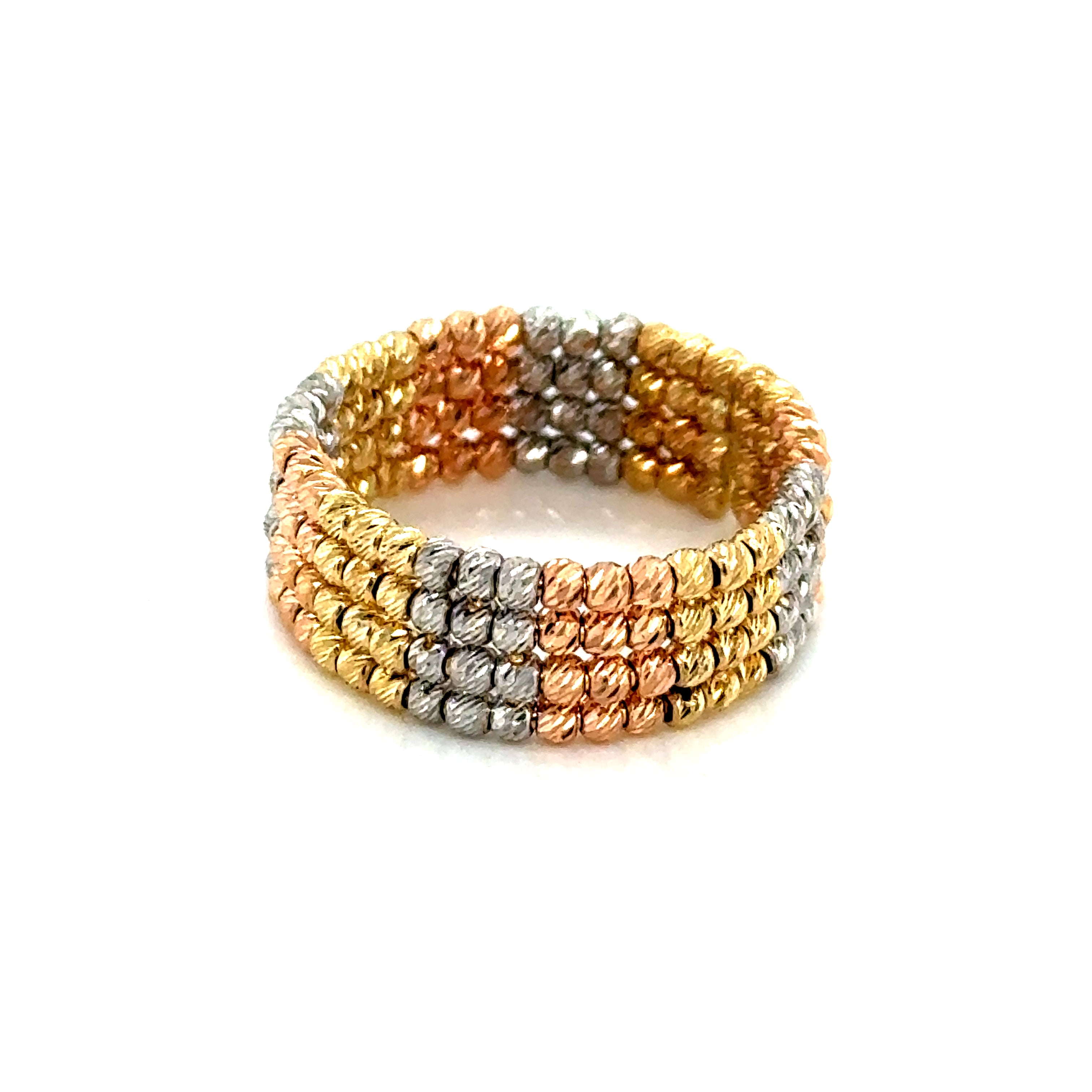 14k Gold - Tricolor Ring