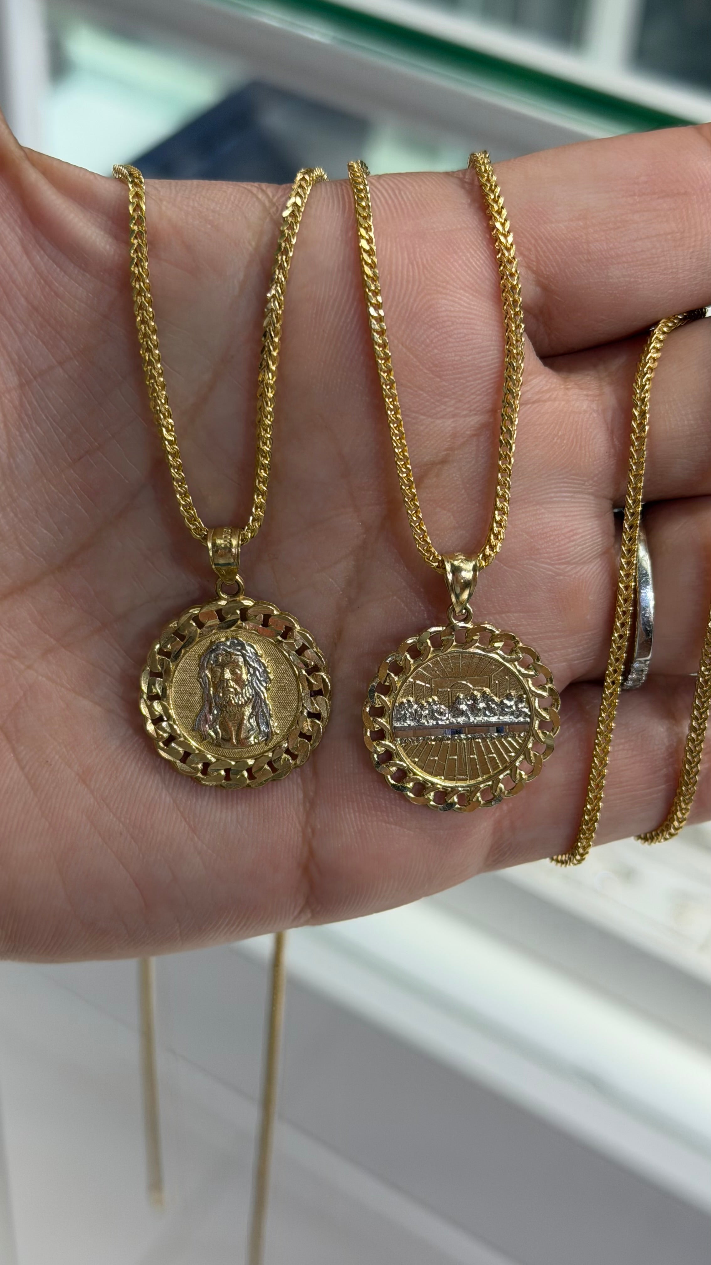 10k Gold Set - 1.7mm Franco Chain + Pendant