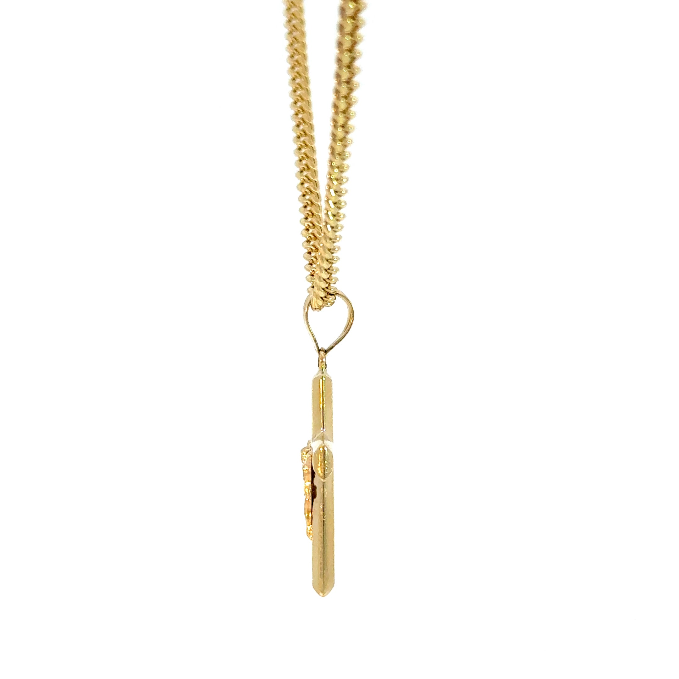 10k Gold Set - 3mm Cuban Chain + Pendant