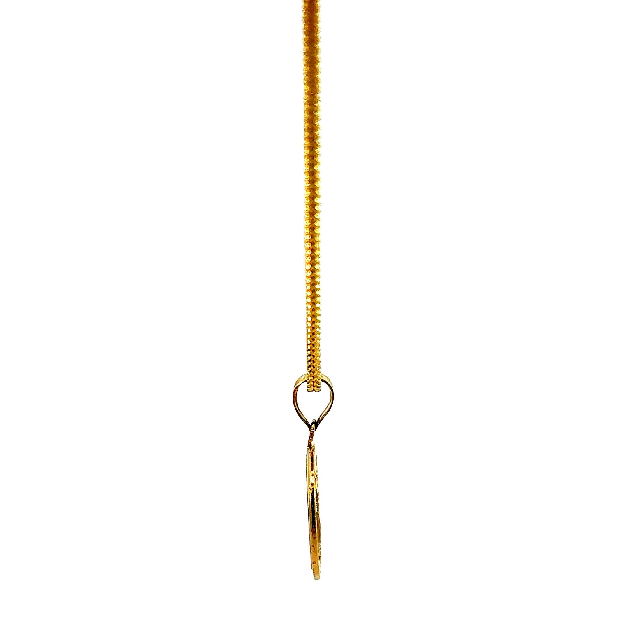 10k Gold Set - 1.7mm Franco Chain + Pendant