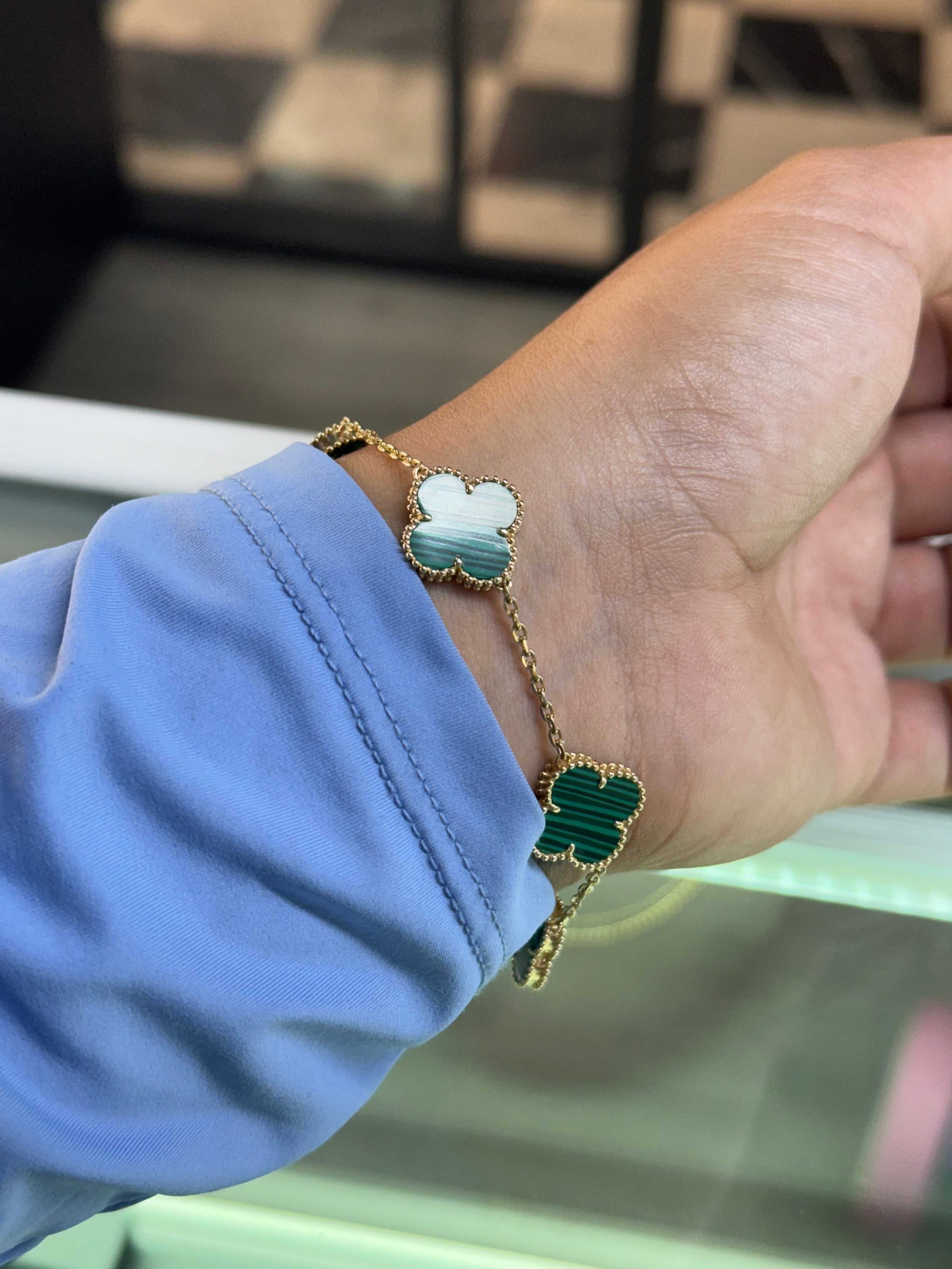 14k Gold - Clover Bracelet