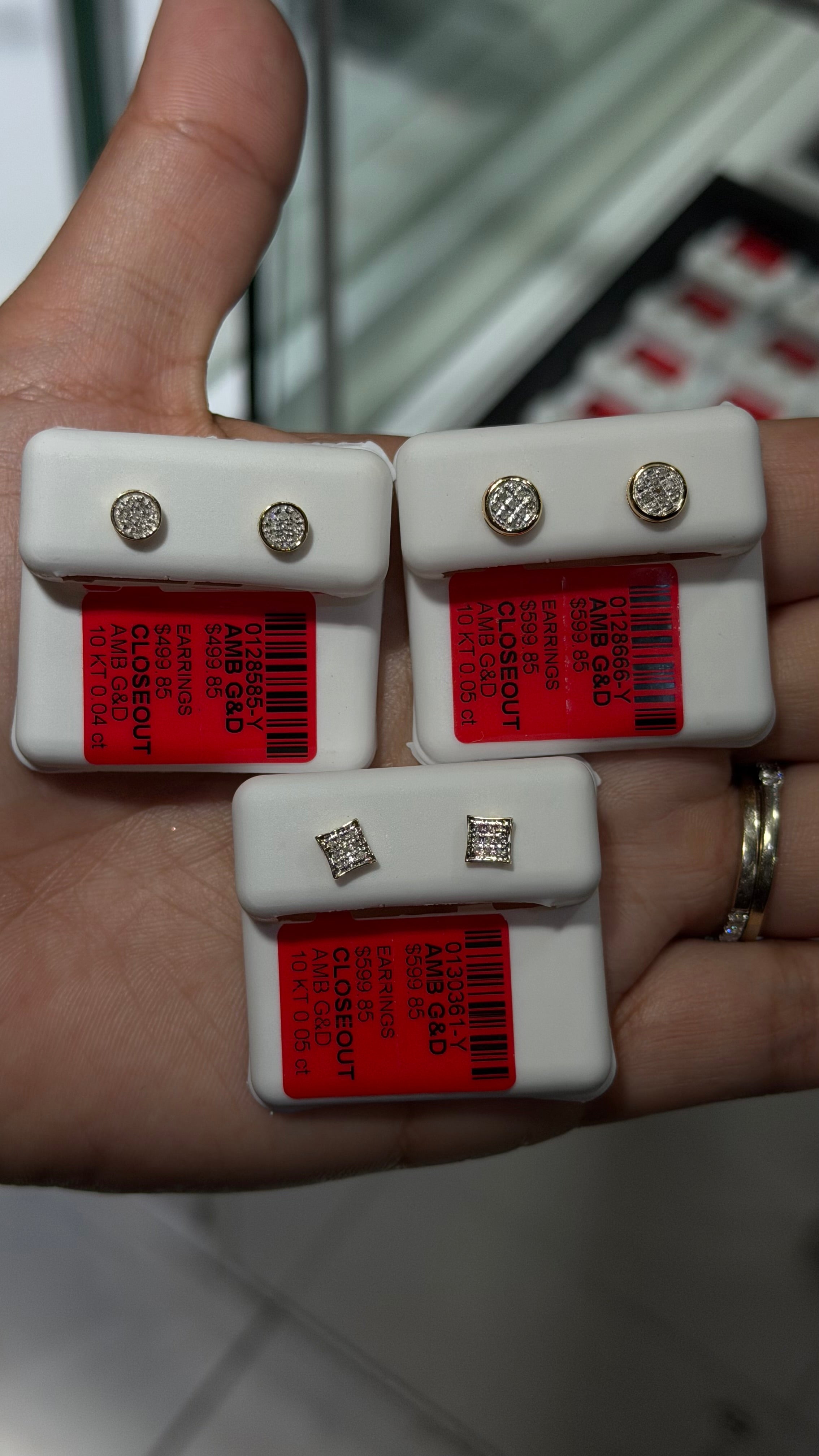 10k Gold & Diamond Studs