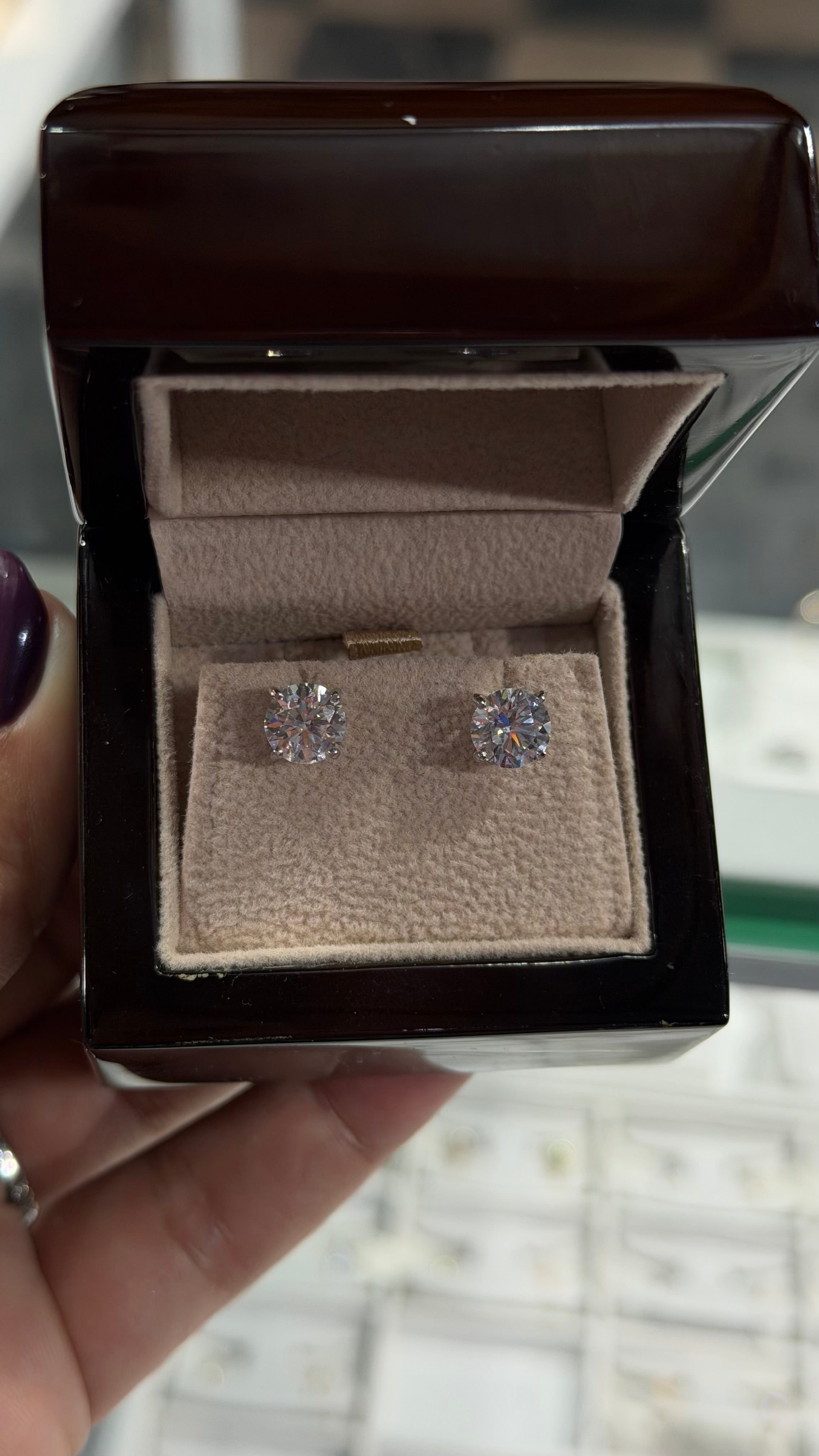 3CTW Round Lab Diamond Studs