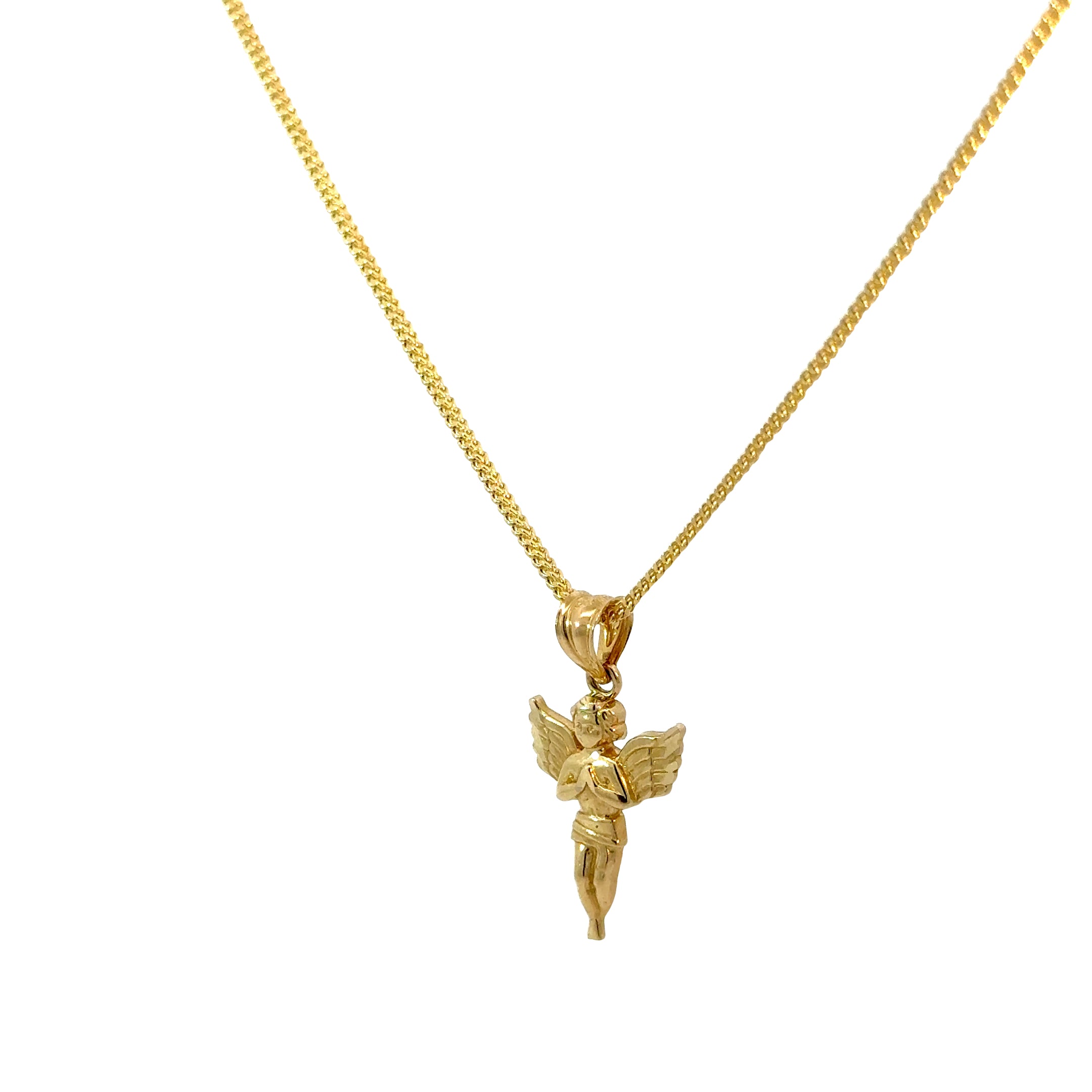 10k Gold Set -  10k Gold - 1.5mm Franco Chain + Pendant