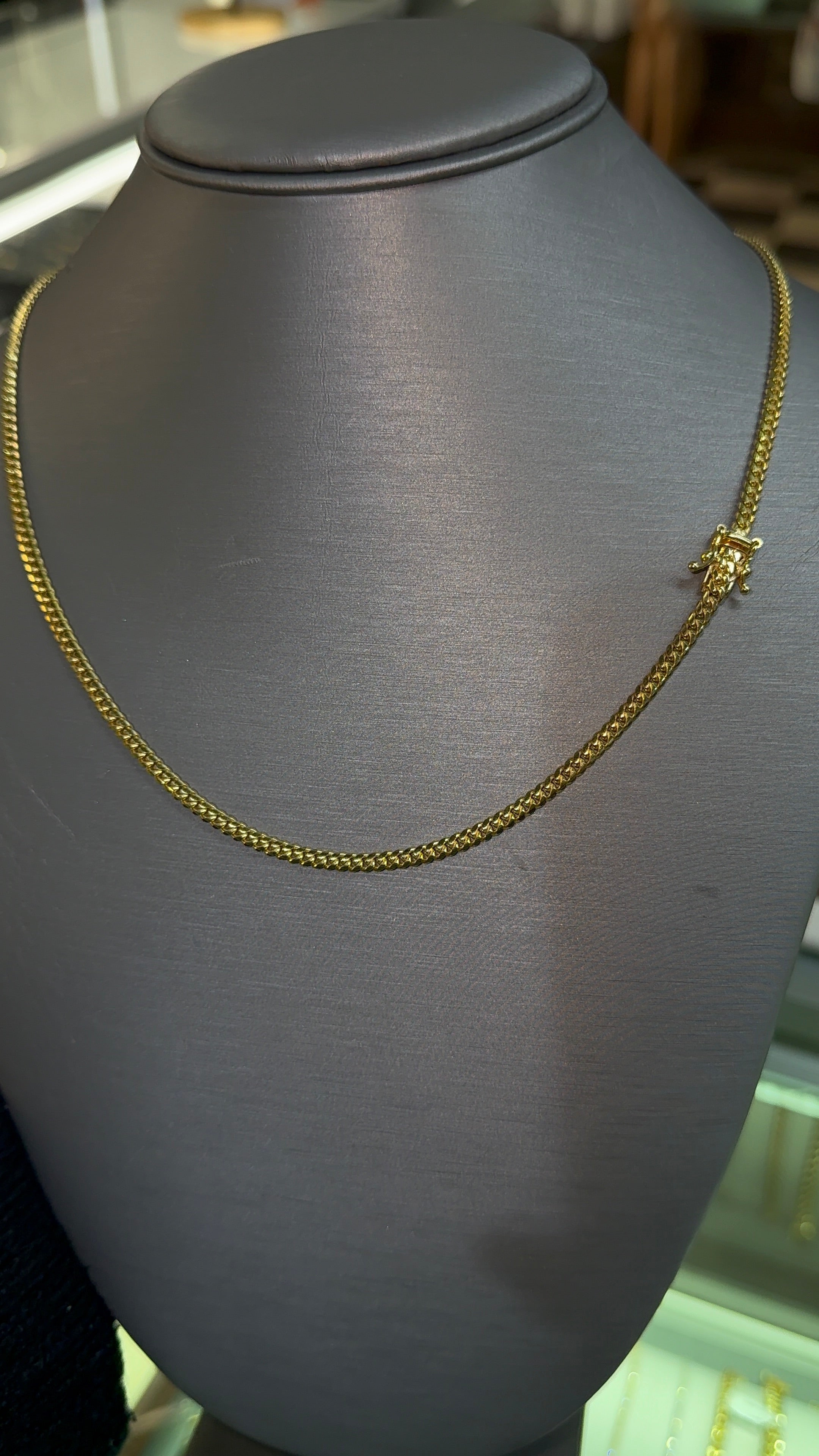 10k Solid Gold - 3.2mm Cuban Chain