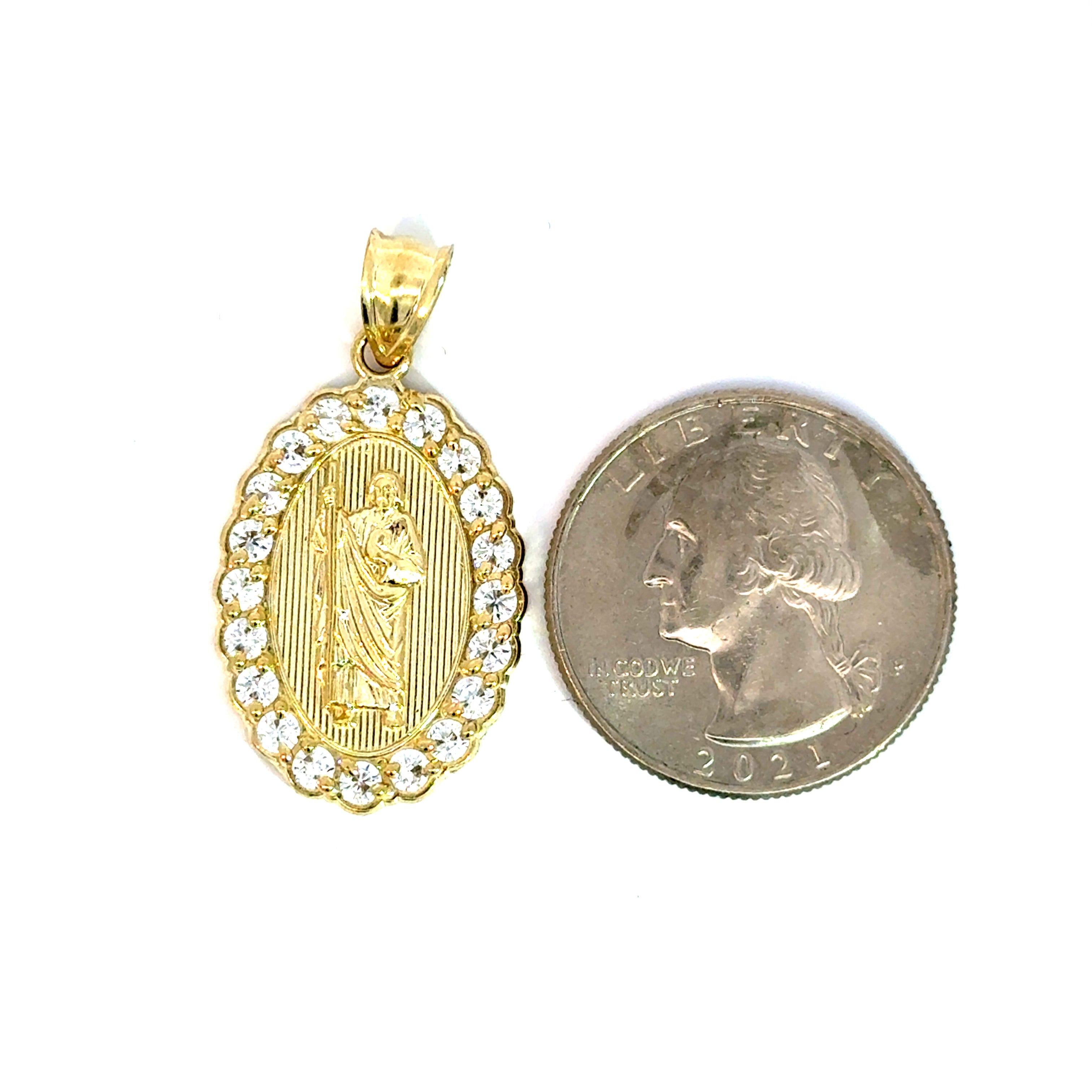 10k Gold - Medallion Pendant