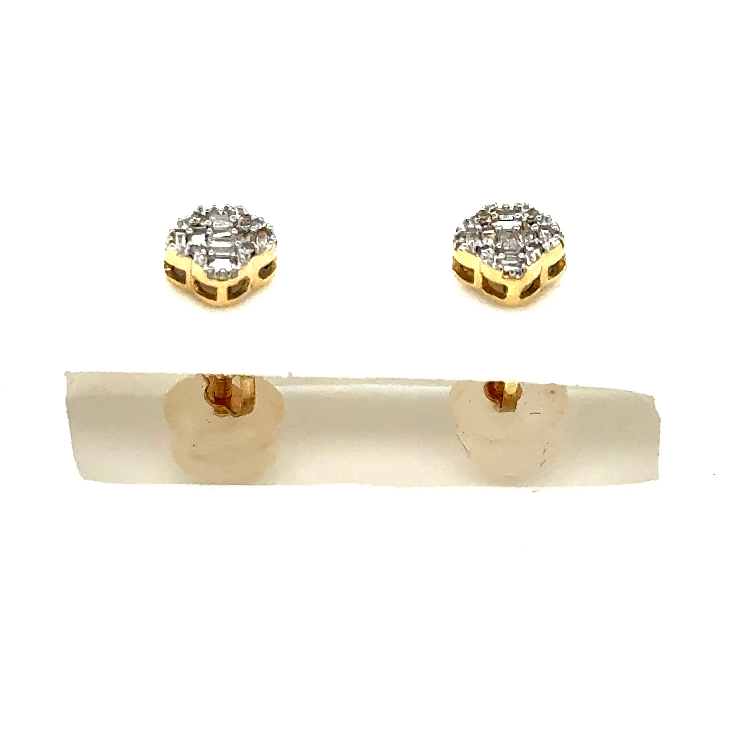 14k Gold- Diamond Studs