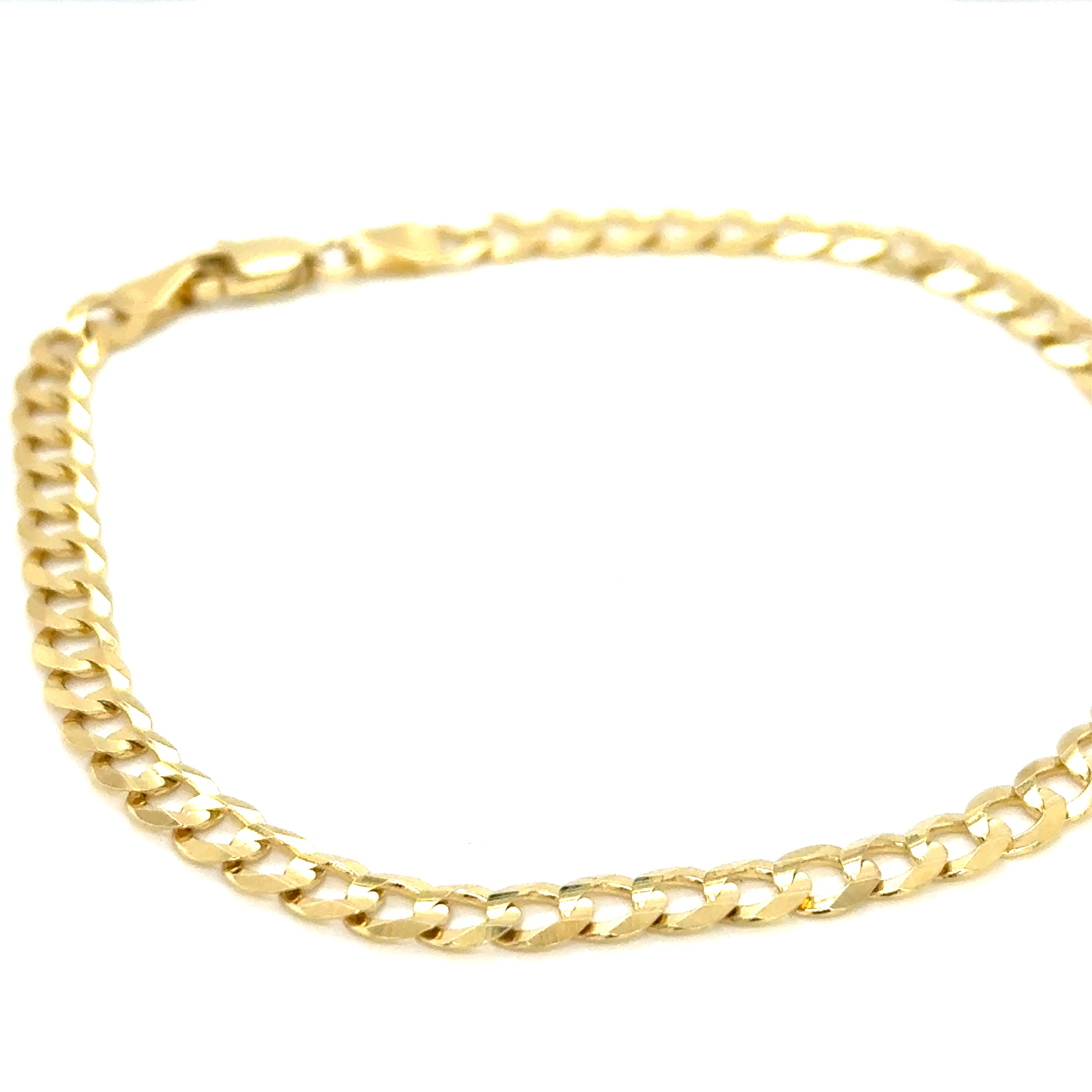 10k Solid Gold - 4.7mm Curb Link Bracelet