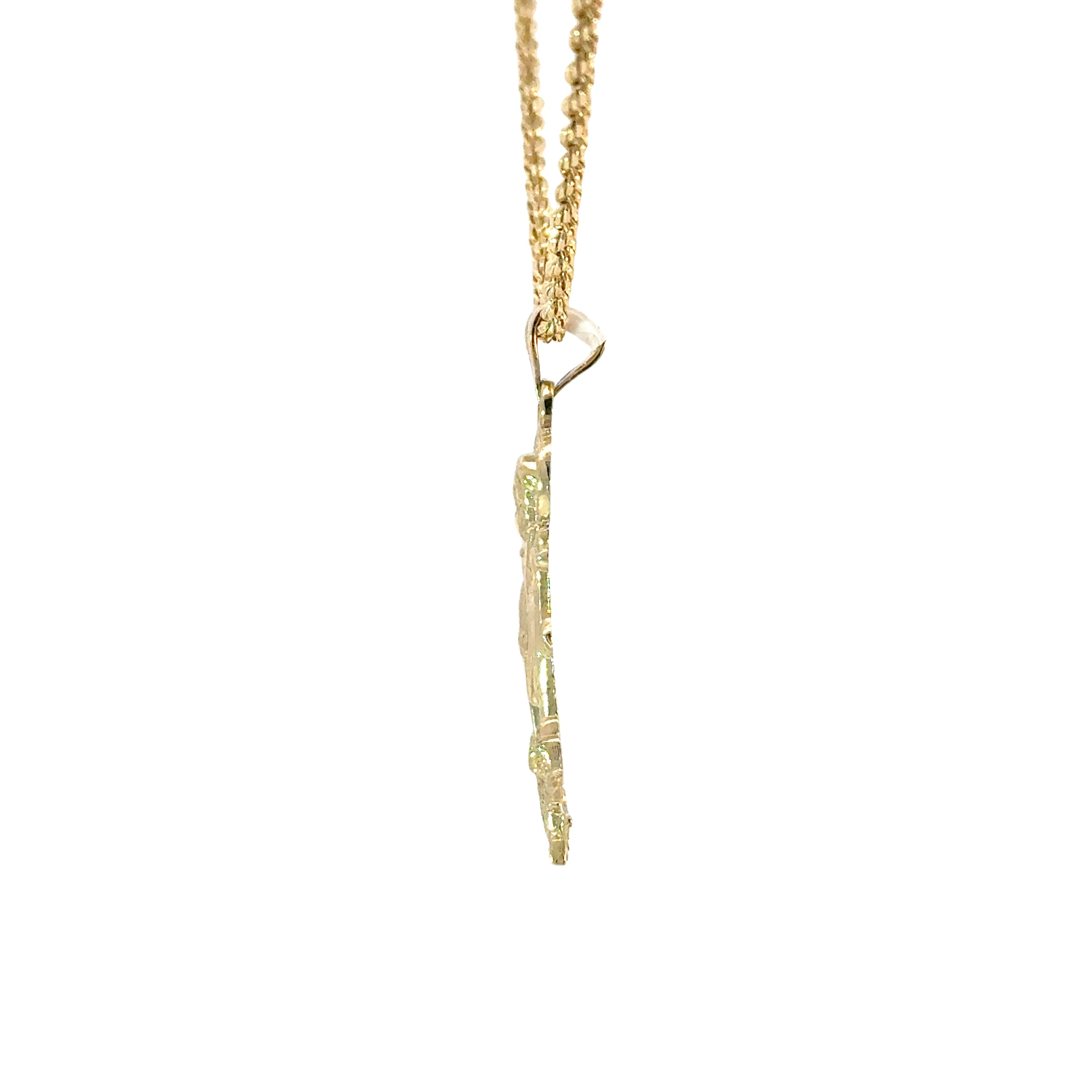 10k Gold Set -  2mm Rope Chain + Pendant