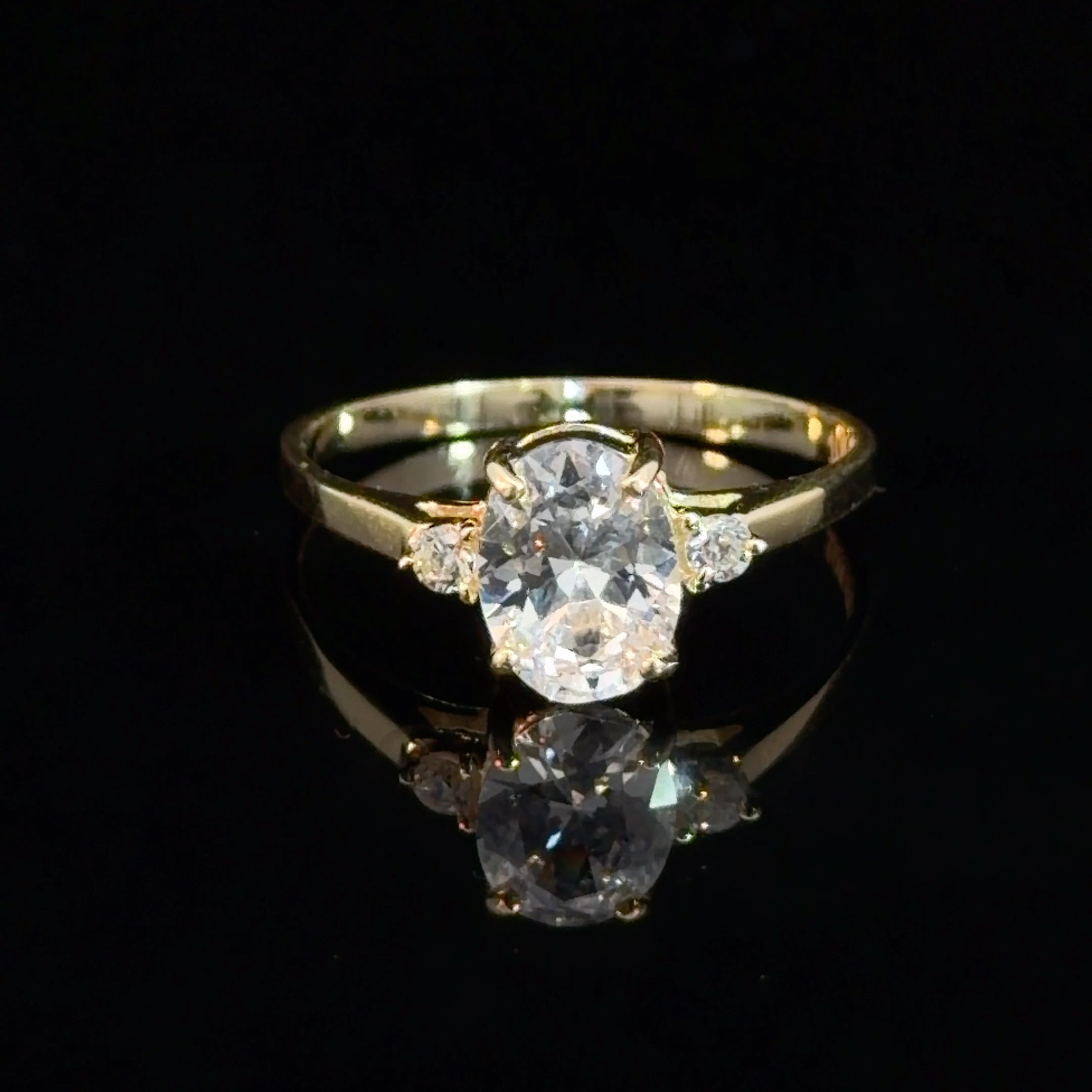 10k Gold - CZ Engagement Ring / StyleC