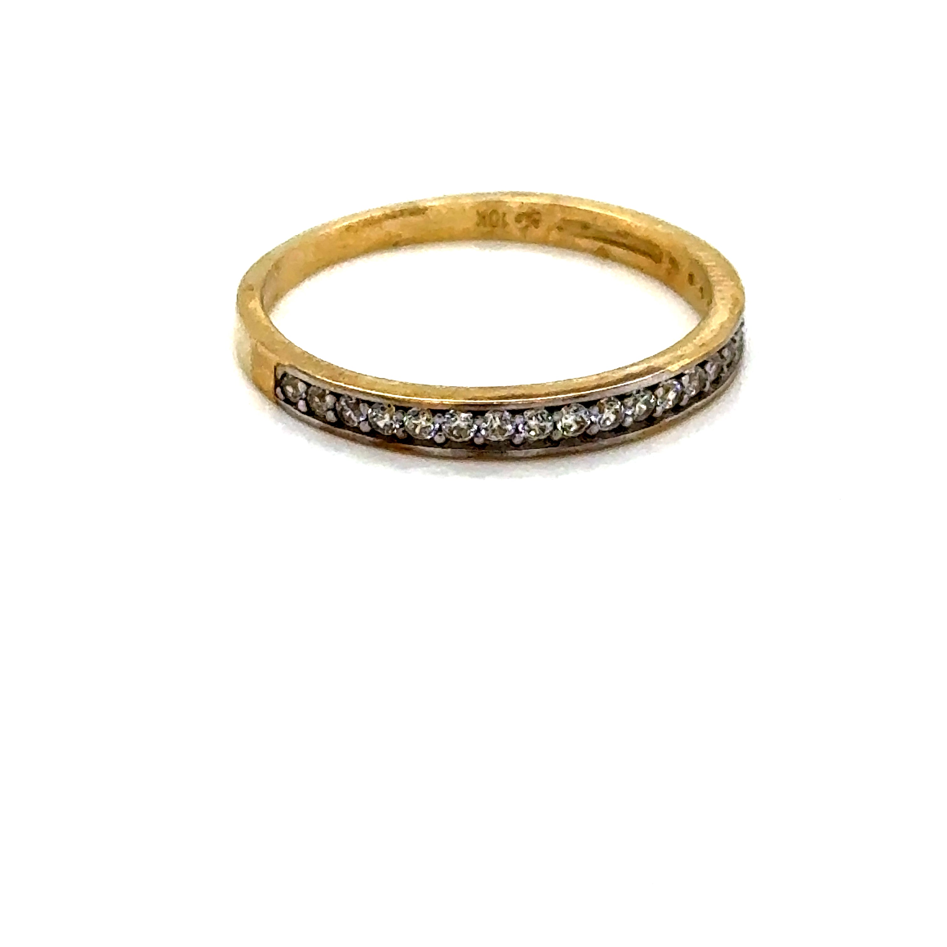 10k Gold - Cz Band Ring