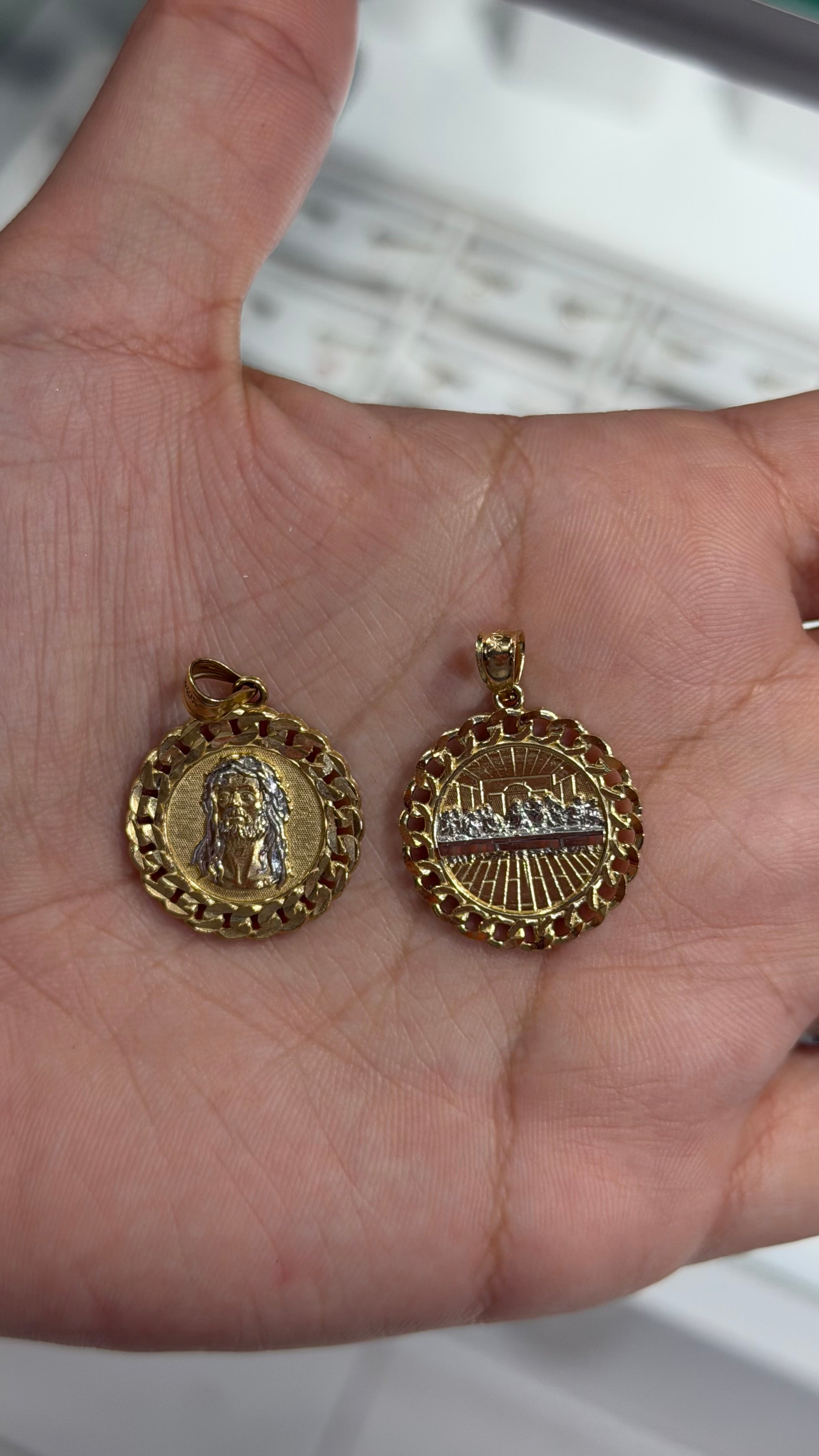 10k Gold Jesus Pendant