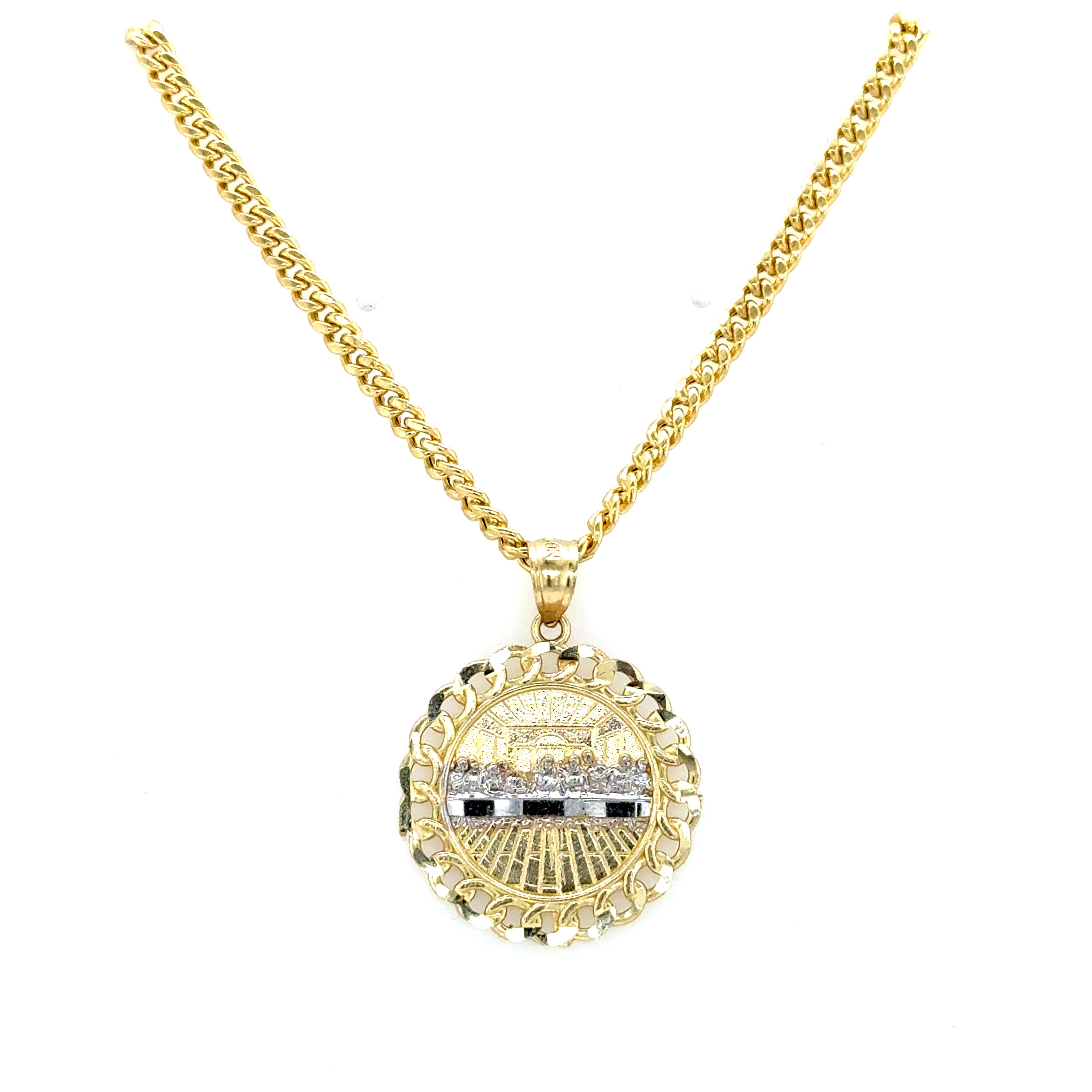 10k Gold Set -  3mm Cuban Chain + Pendant