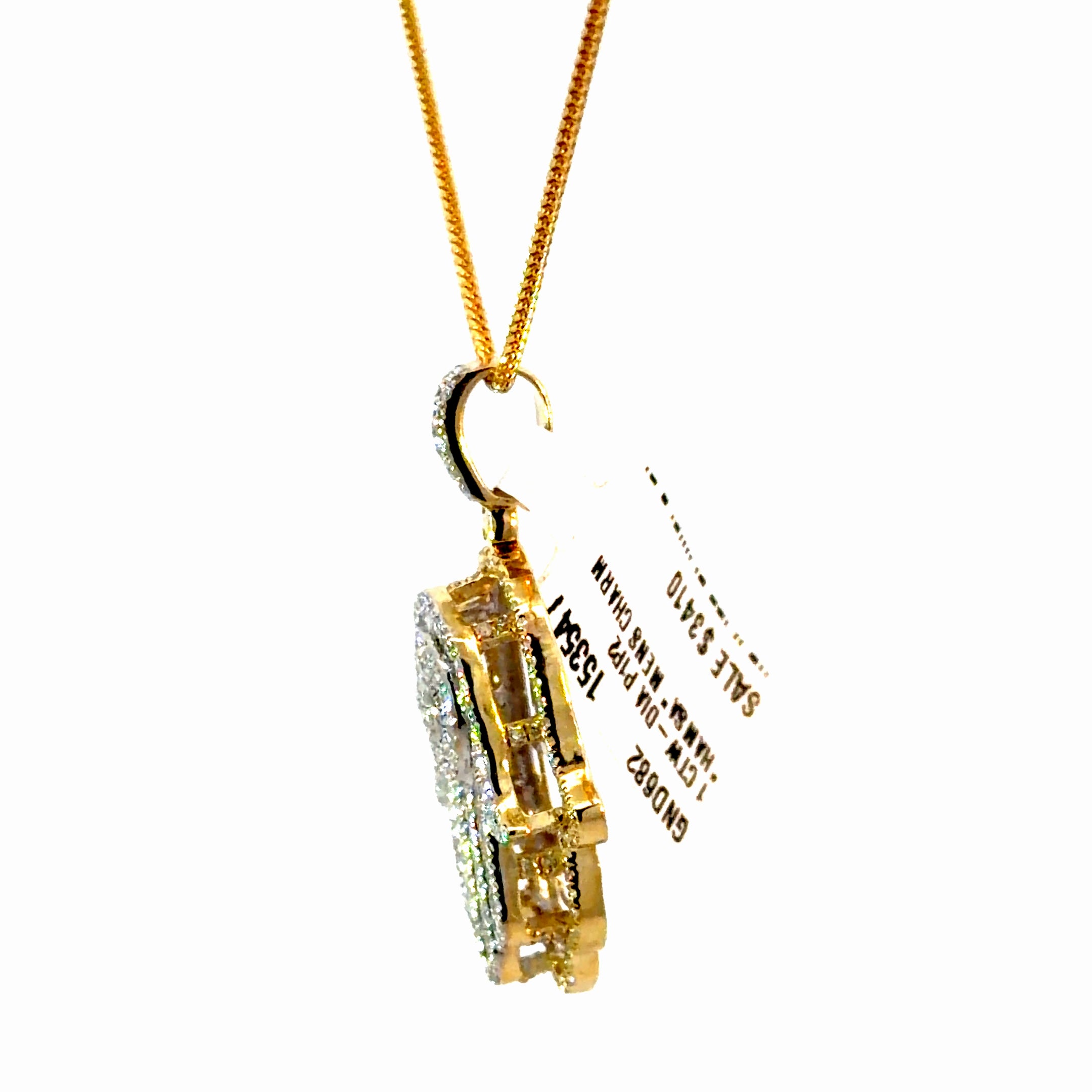 10k Gold & Diamonds - Hamsa Pendant ONLY