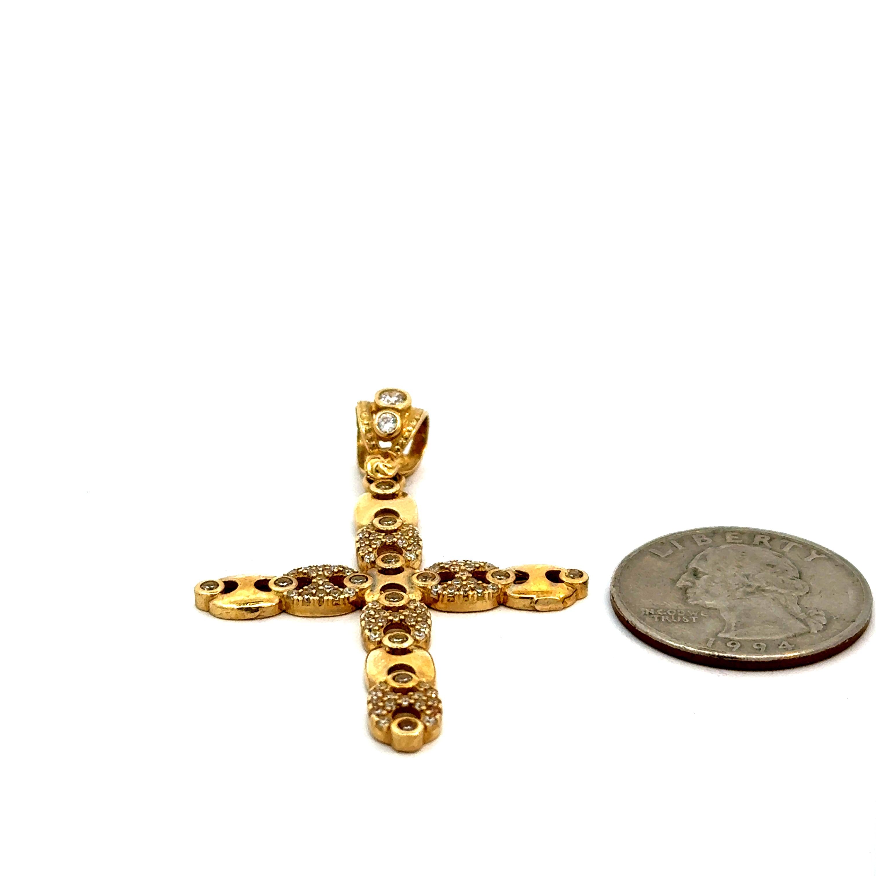 10k Gold - Cross Pendant