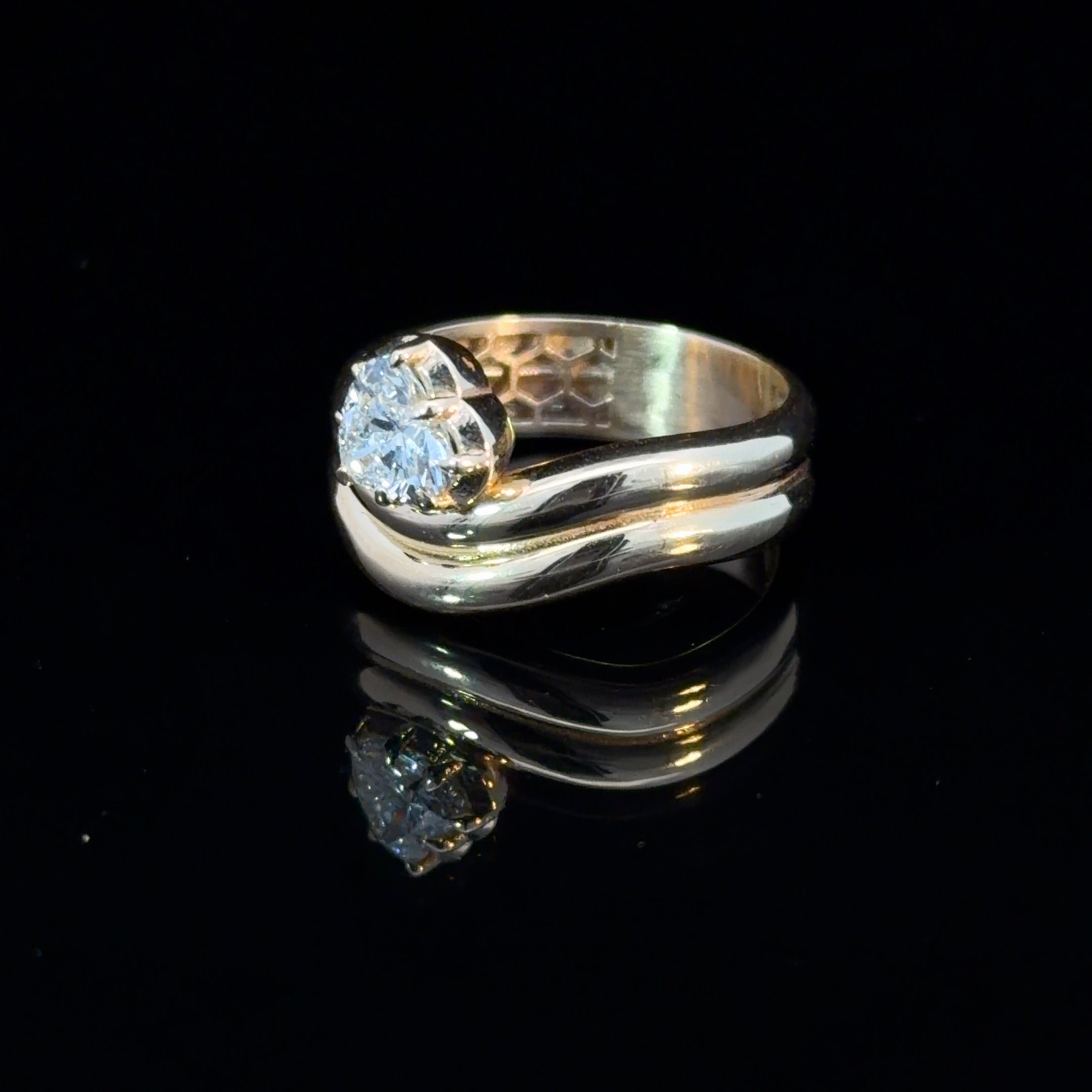 14k Gold & Lab-Grown Diamond Ring