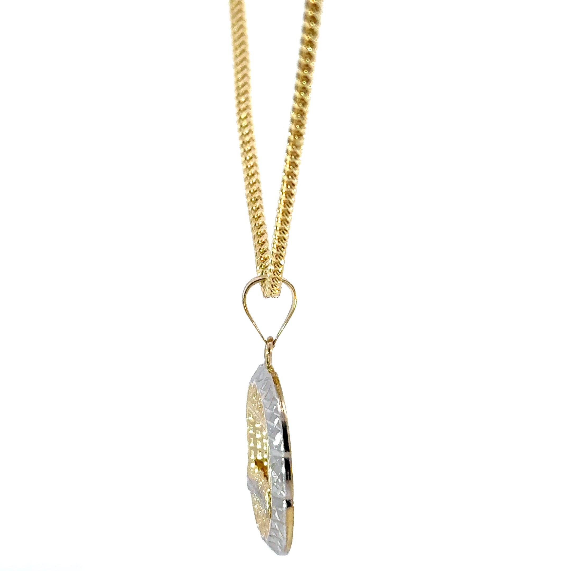 10k Gold Set -  2.2mm Franco Chain + Pendant