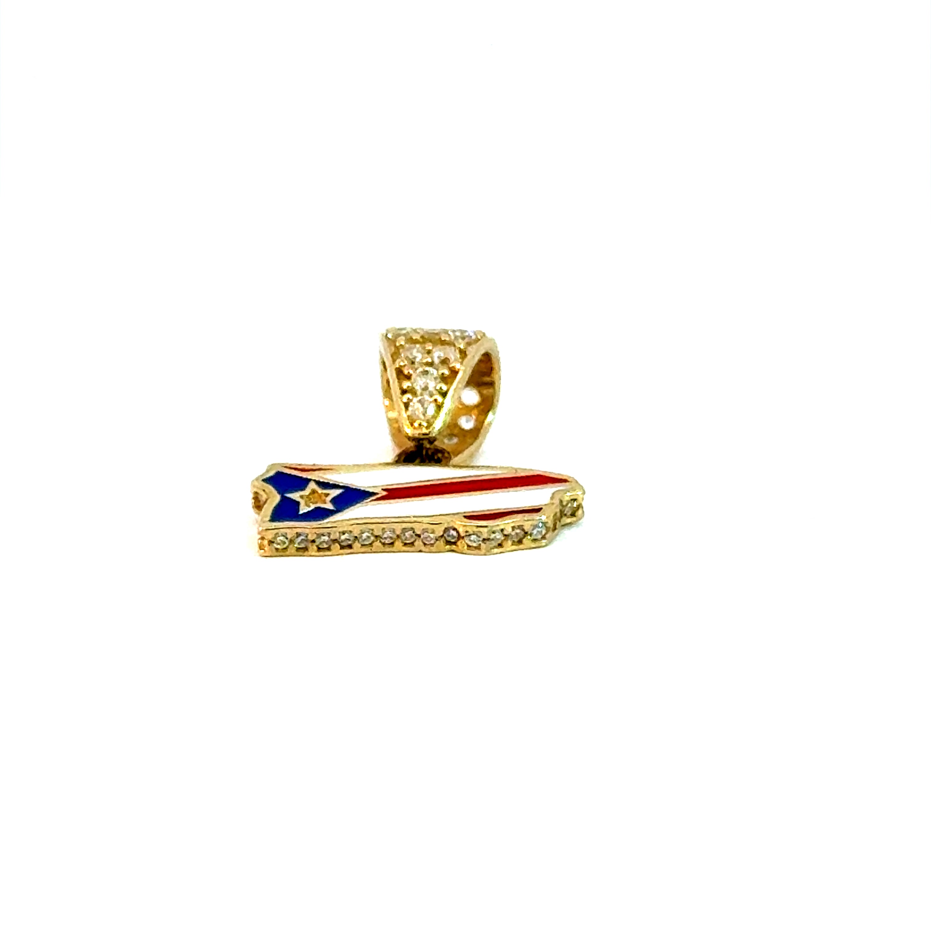 10k Gold - Puerto Rico Pendant