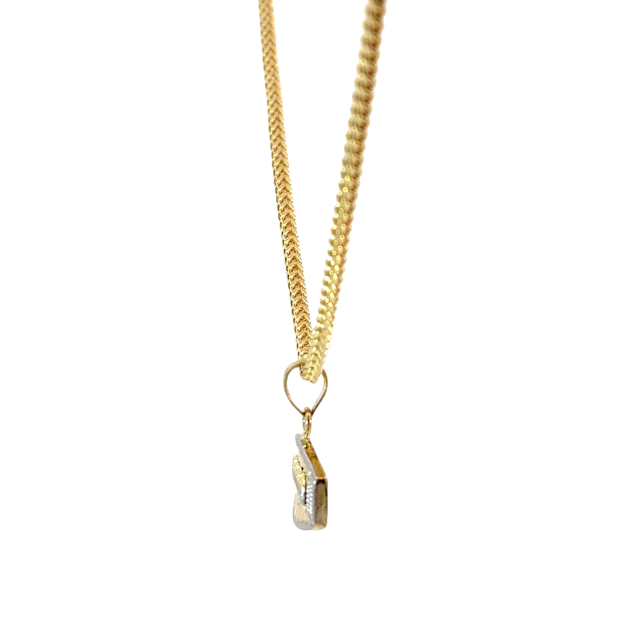 10k Gold Set -  2.2mm Franco Chain + Pendant