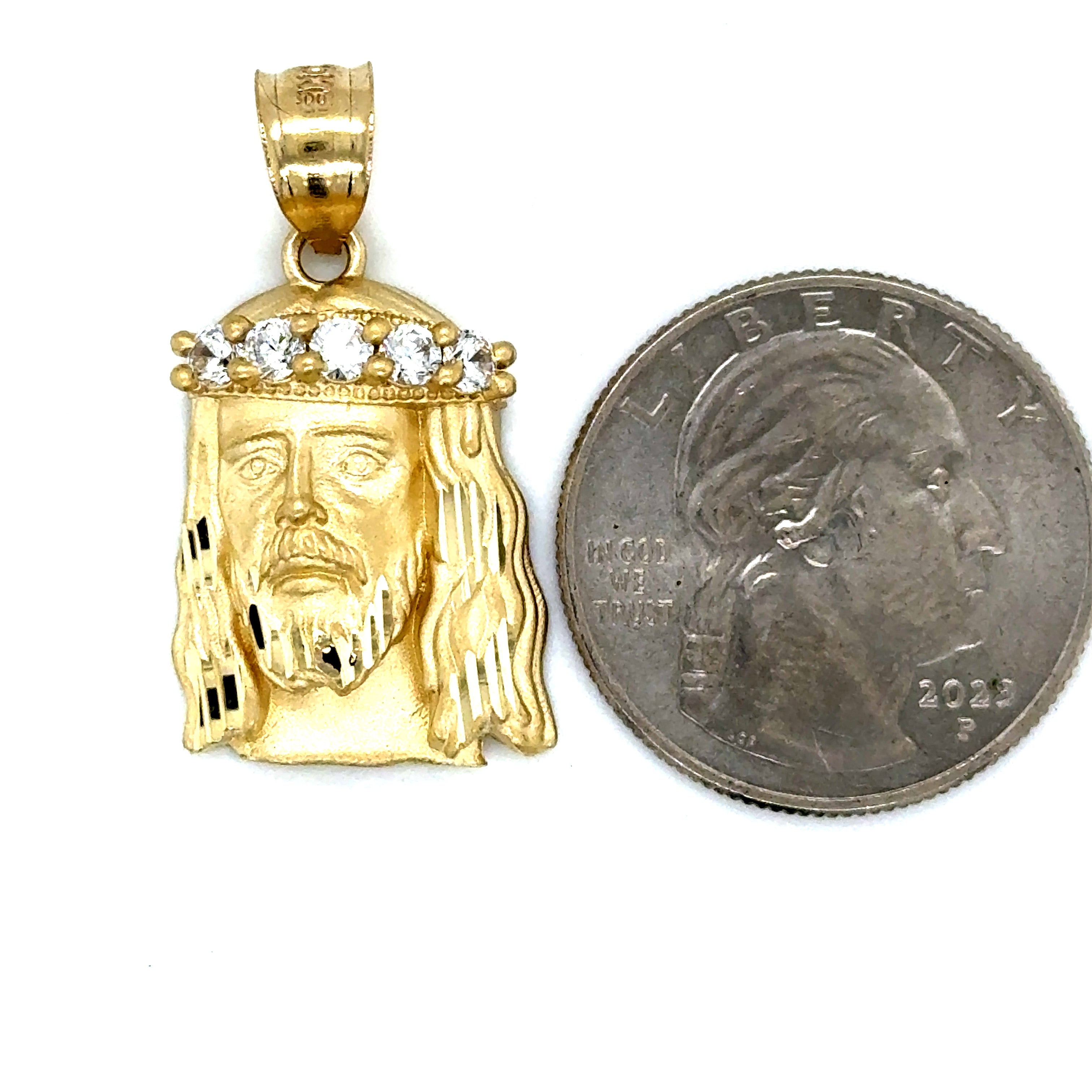 10k Gold - Jesus Pendant