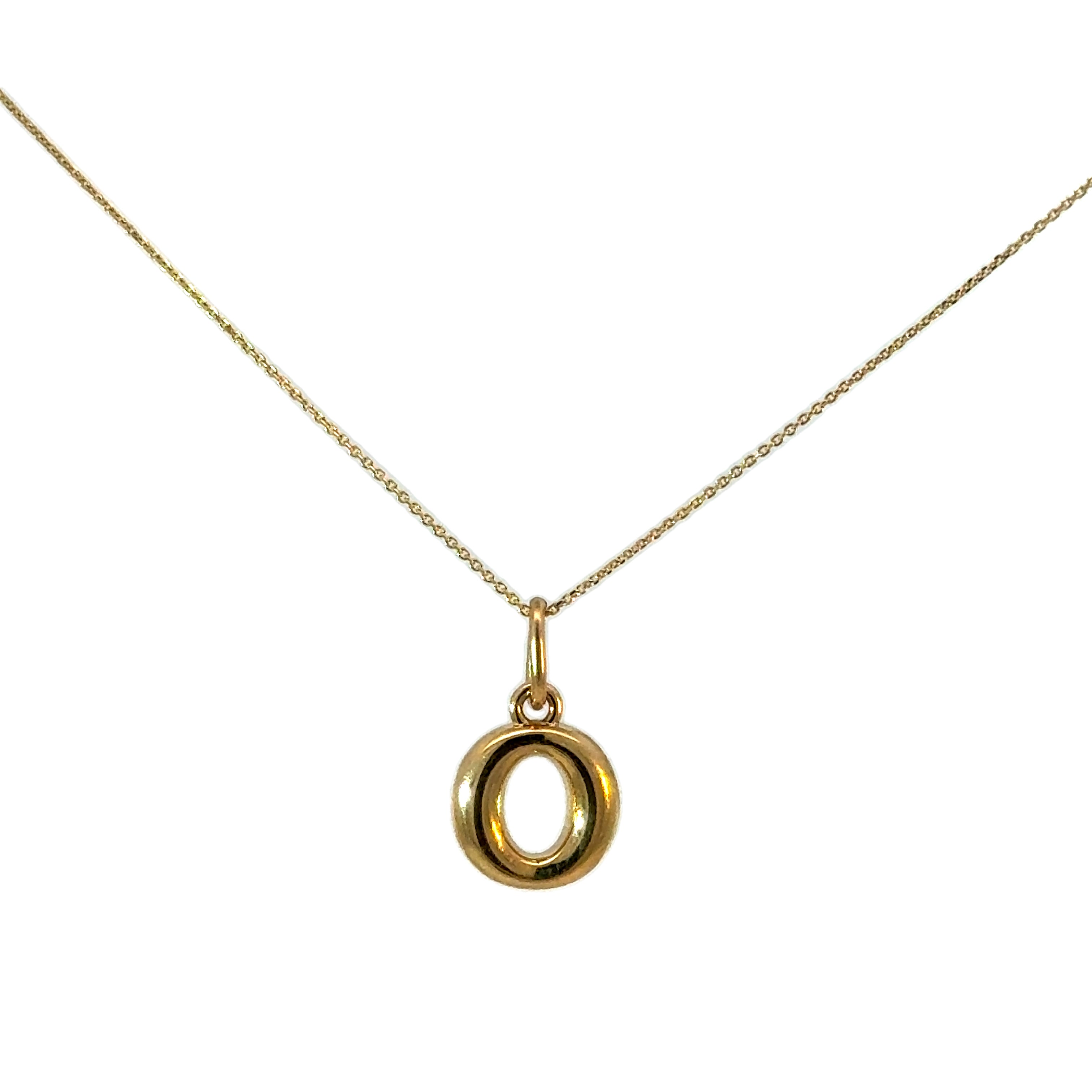 14k Gold - Bubble Initial Necklace