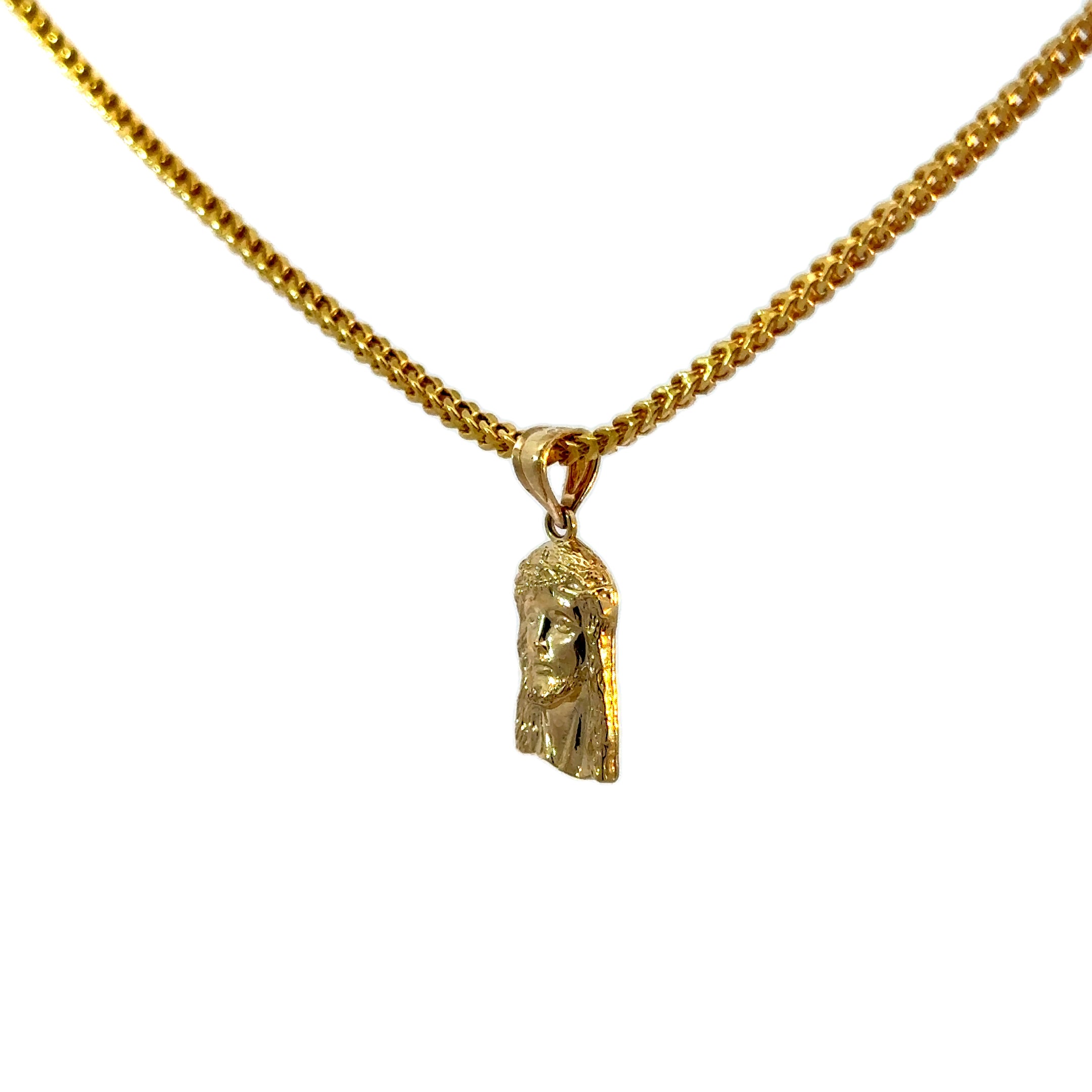 10k Gold Set -  1.8mm Franco Chain + Pendant