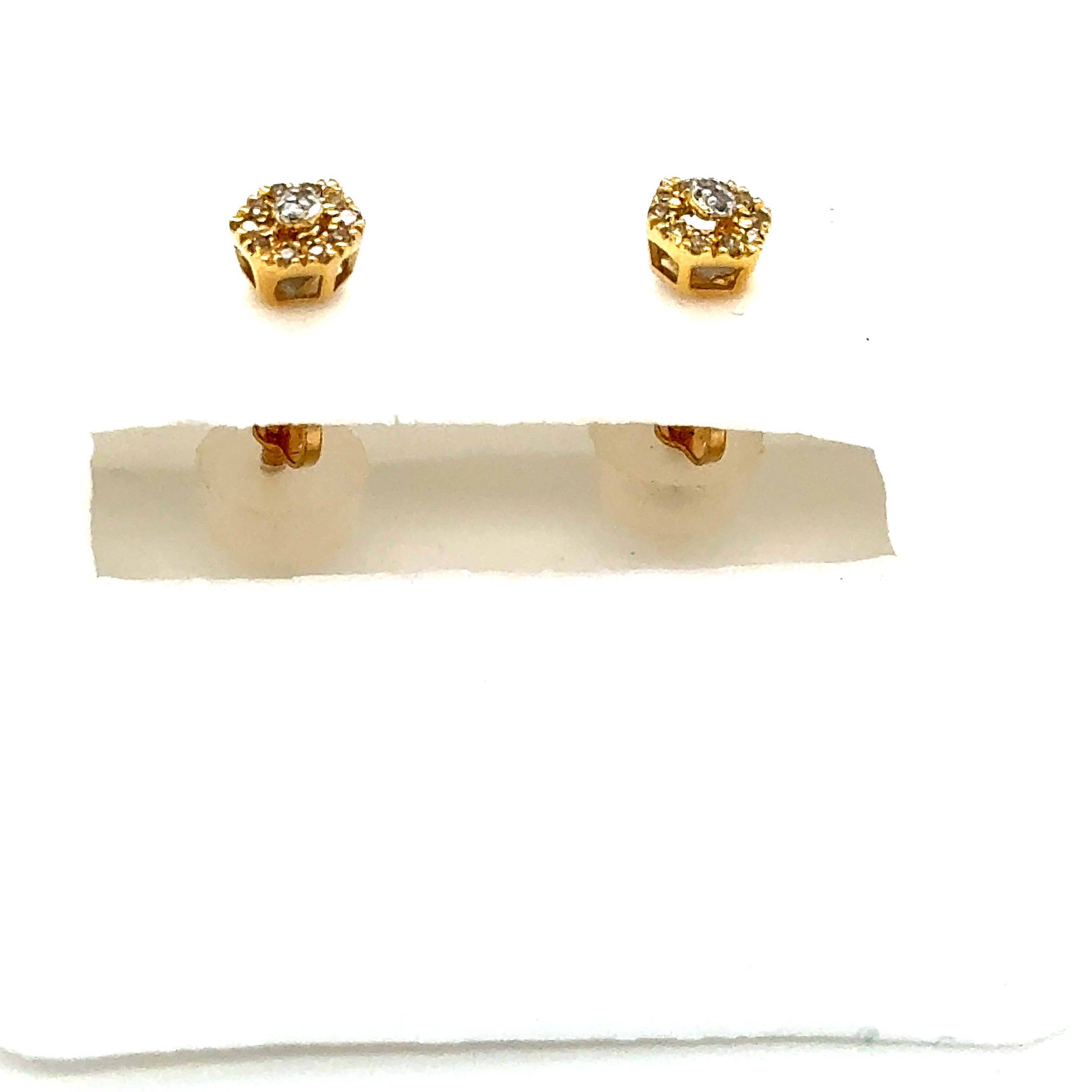 14k Gold- Diamond Studs