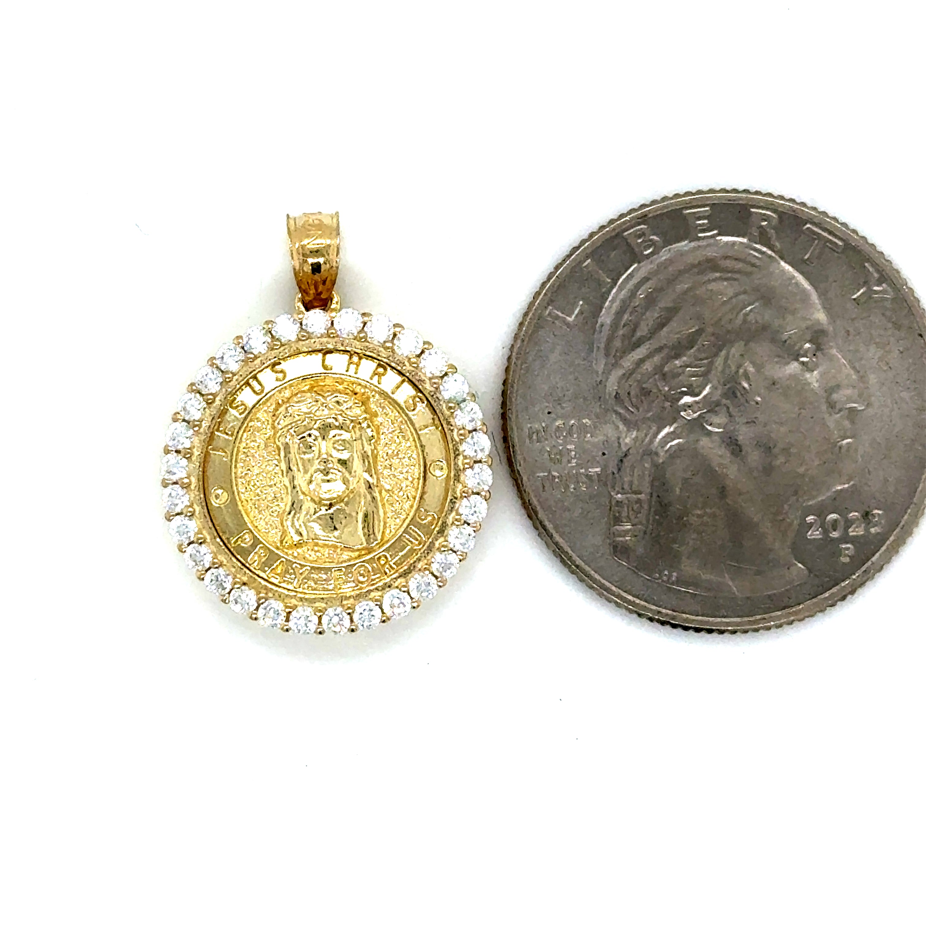 10k Gold - Jesus Medallion