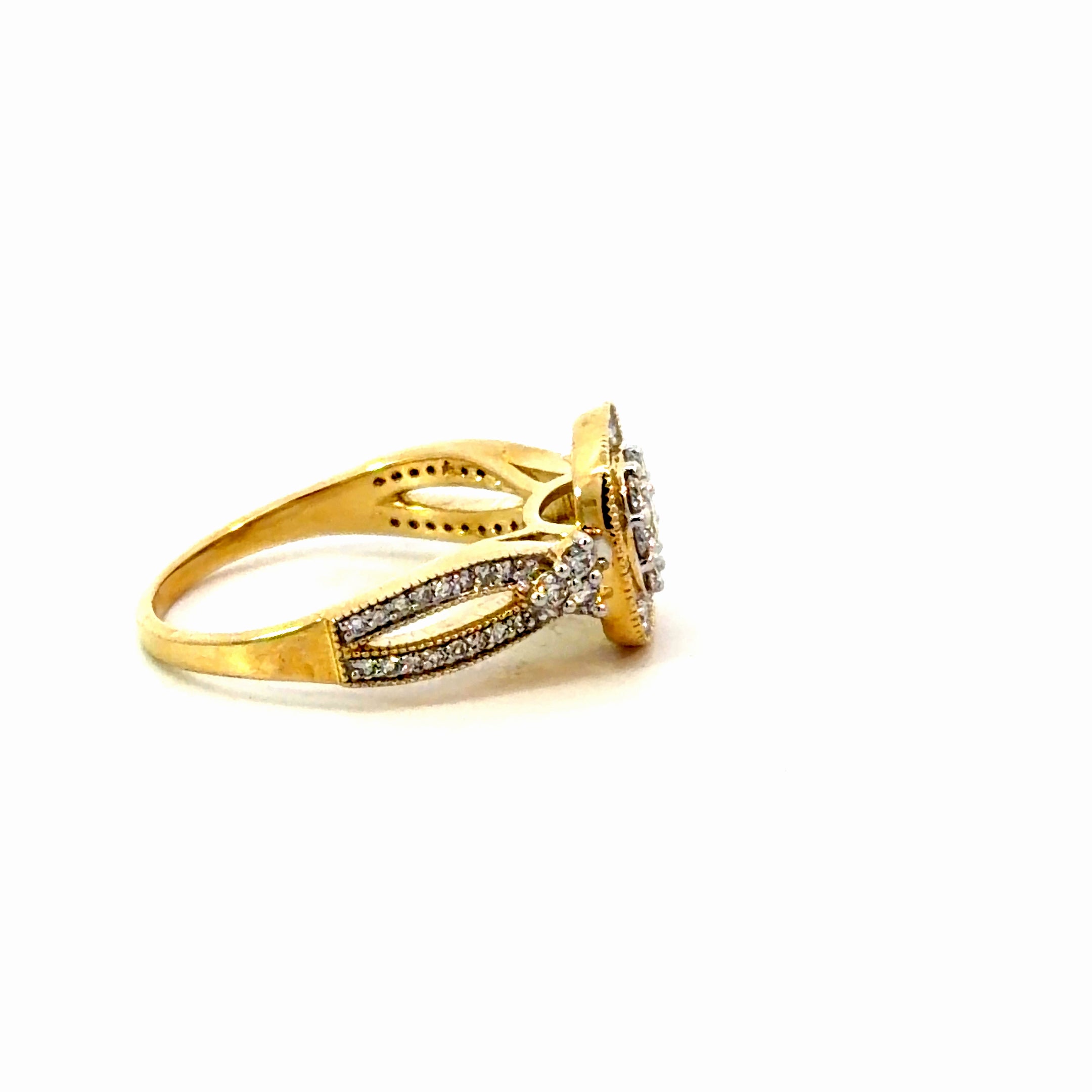 10k Gold & Diamonds Ring