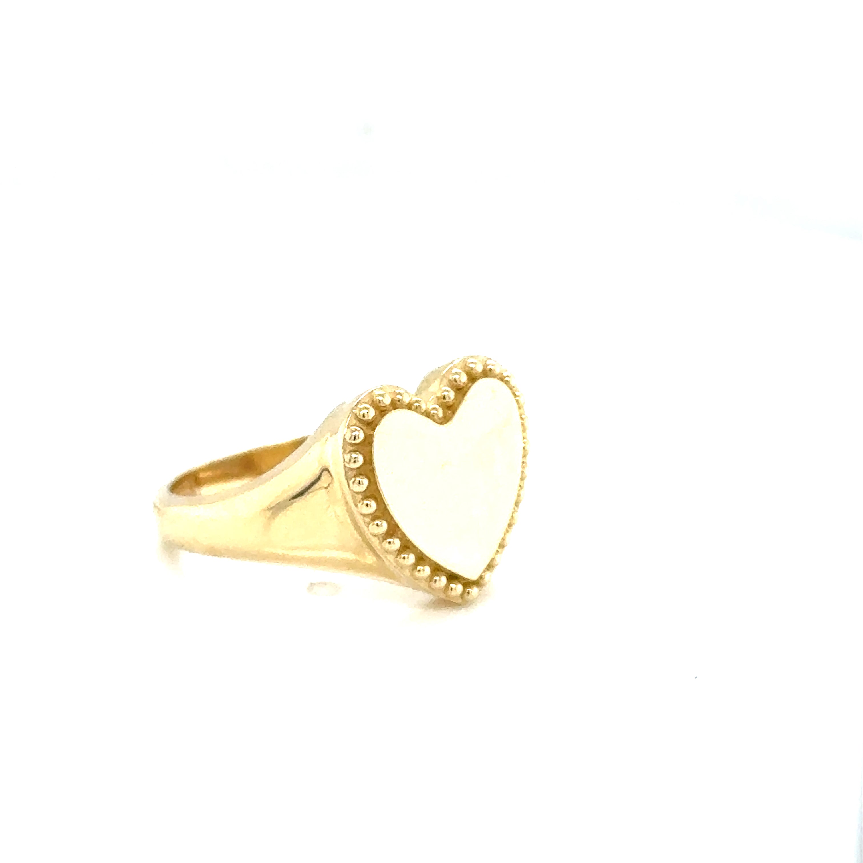 14k Gold - Large Heart Ring