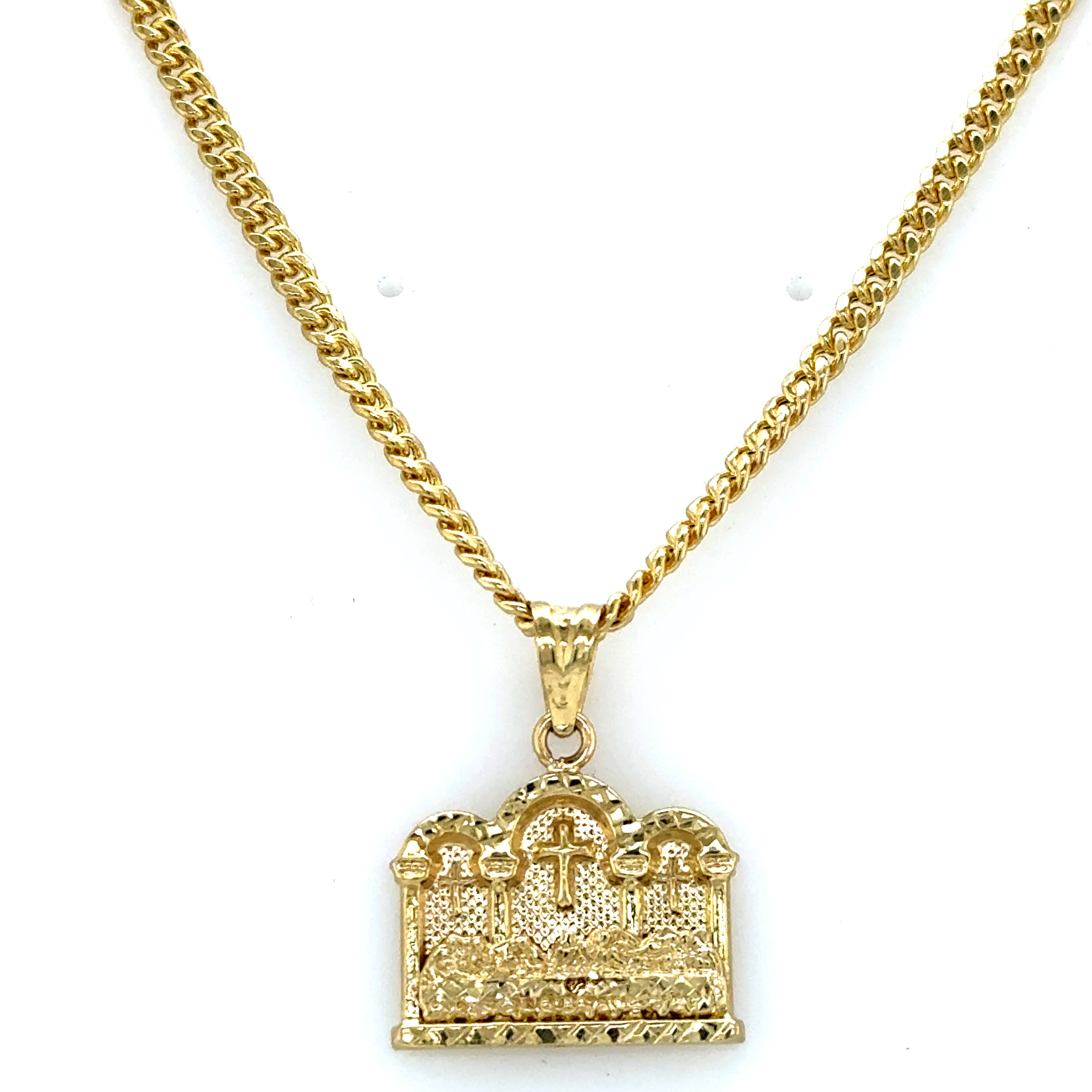 10k Gold Set -  3mm Cuban Chain + Pendant